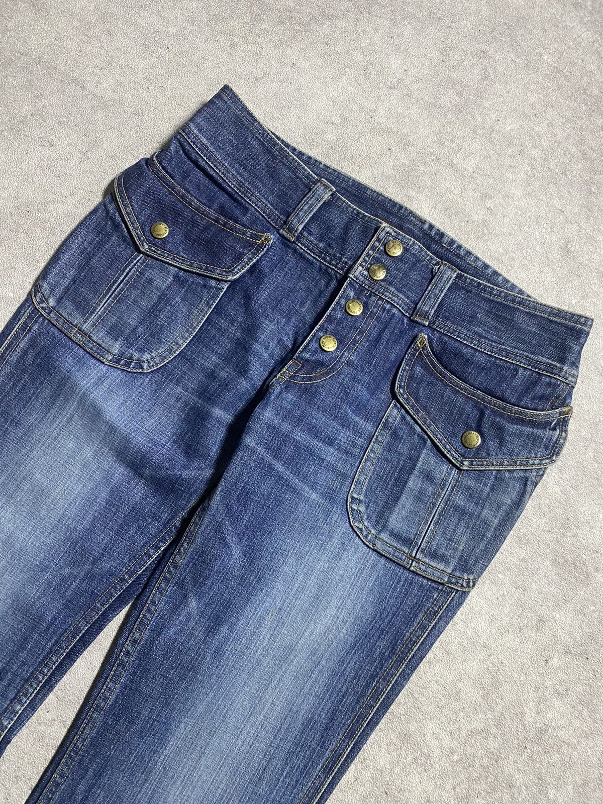 Hysteric Glamour Hysteric Vintage Bootcut Snap Button Fatigue Jeans Size 28" / US 6 / IT 42 - 2 Thumbnail