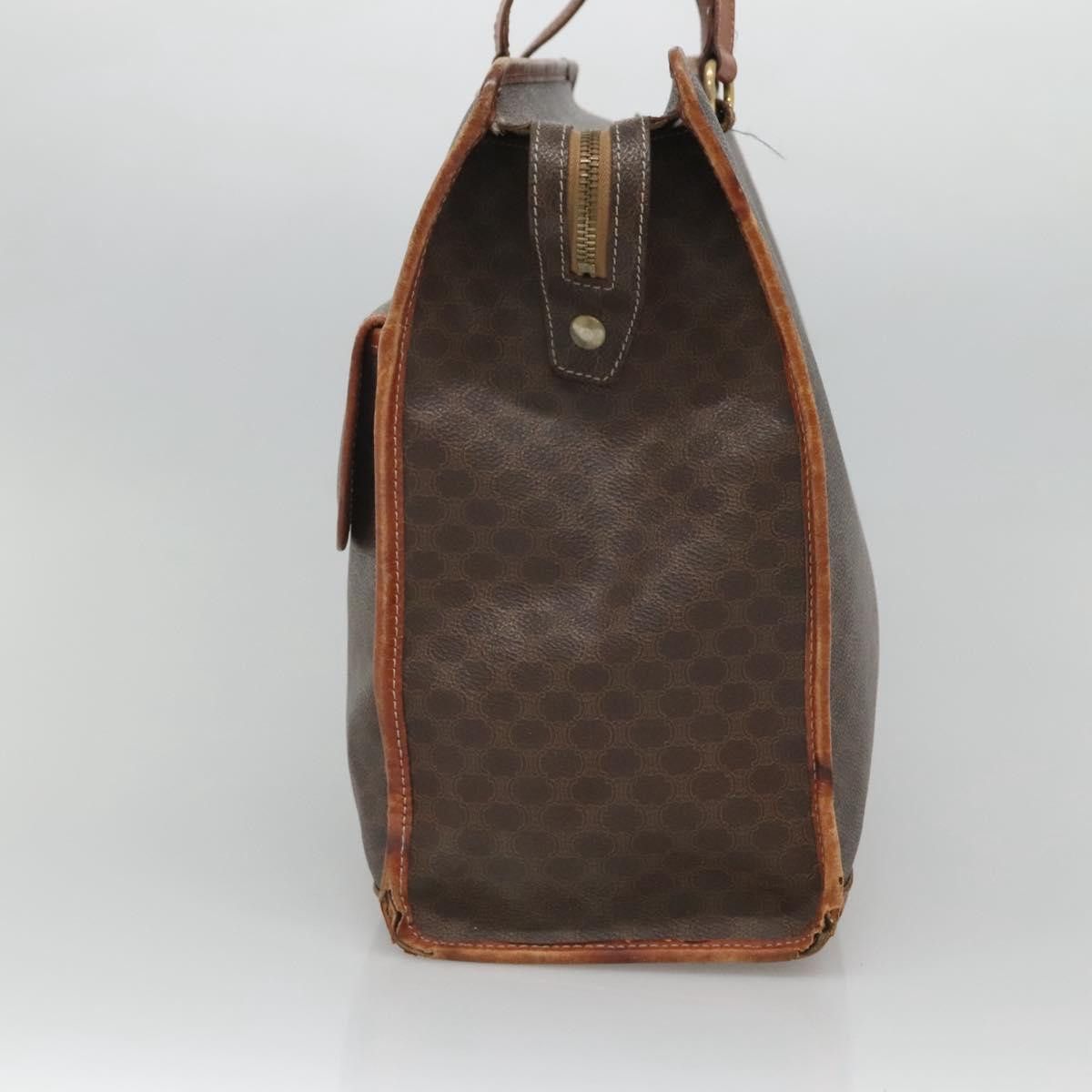 Celine CELINE Macadam Canvas Shoulder Bag Pvc Leather Brown Gold Size ONE SIZE - 5 Thumbnail