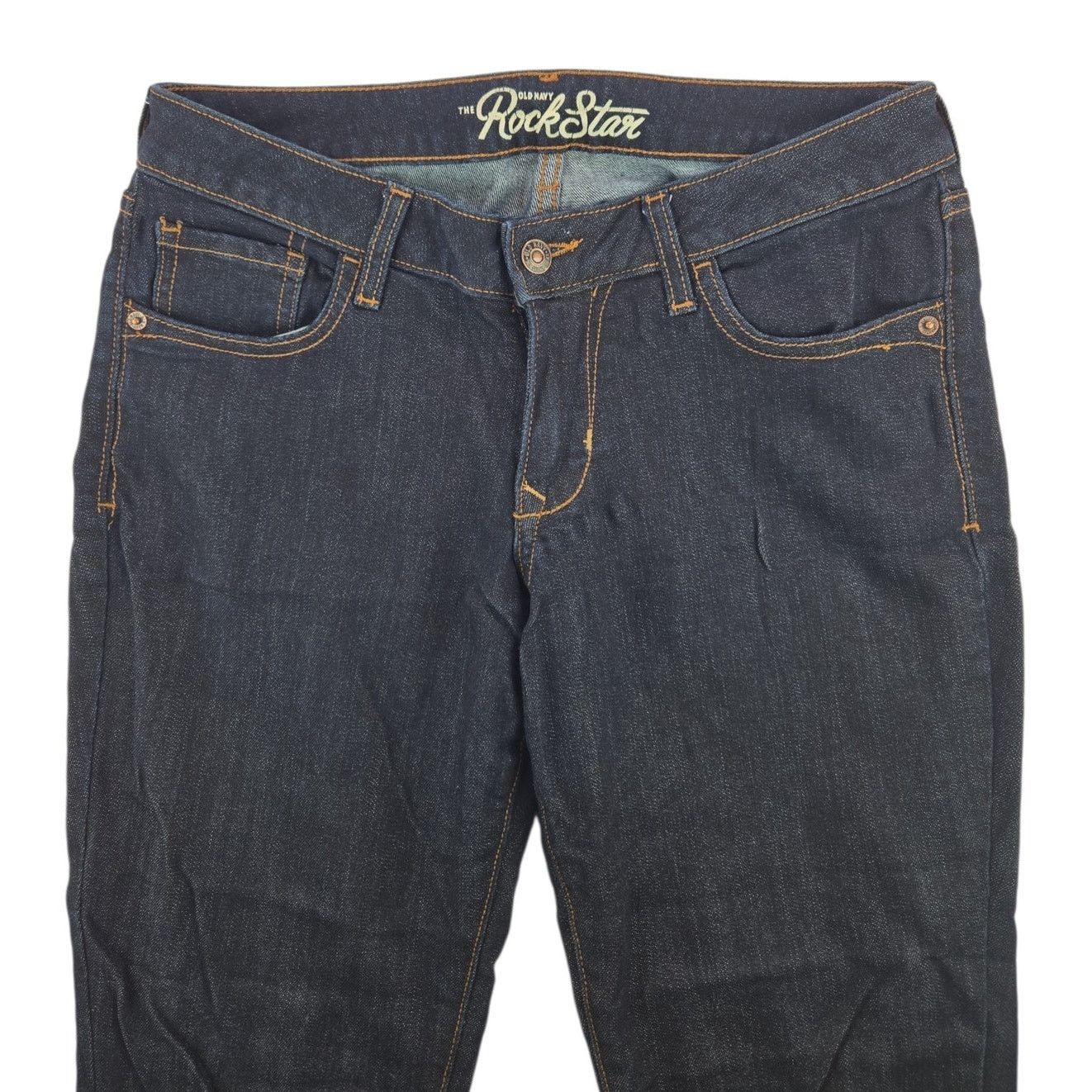 Old Navy Old Navy | RockStar, Dark Wash, Denim Leggings | Size 12 Size 34" / US 12 / IT 48 - 2 Thumbnail