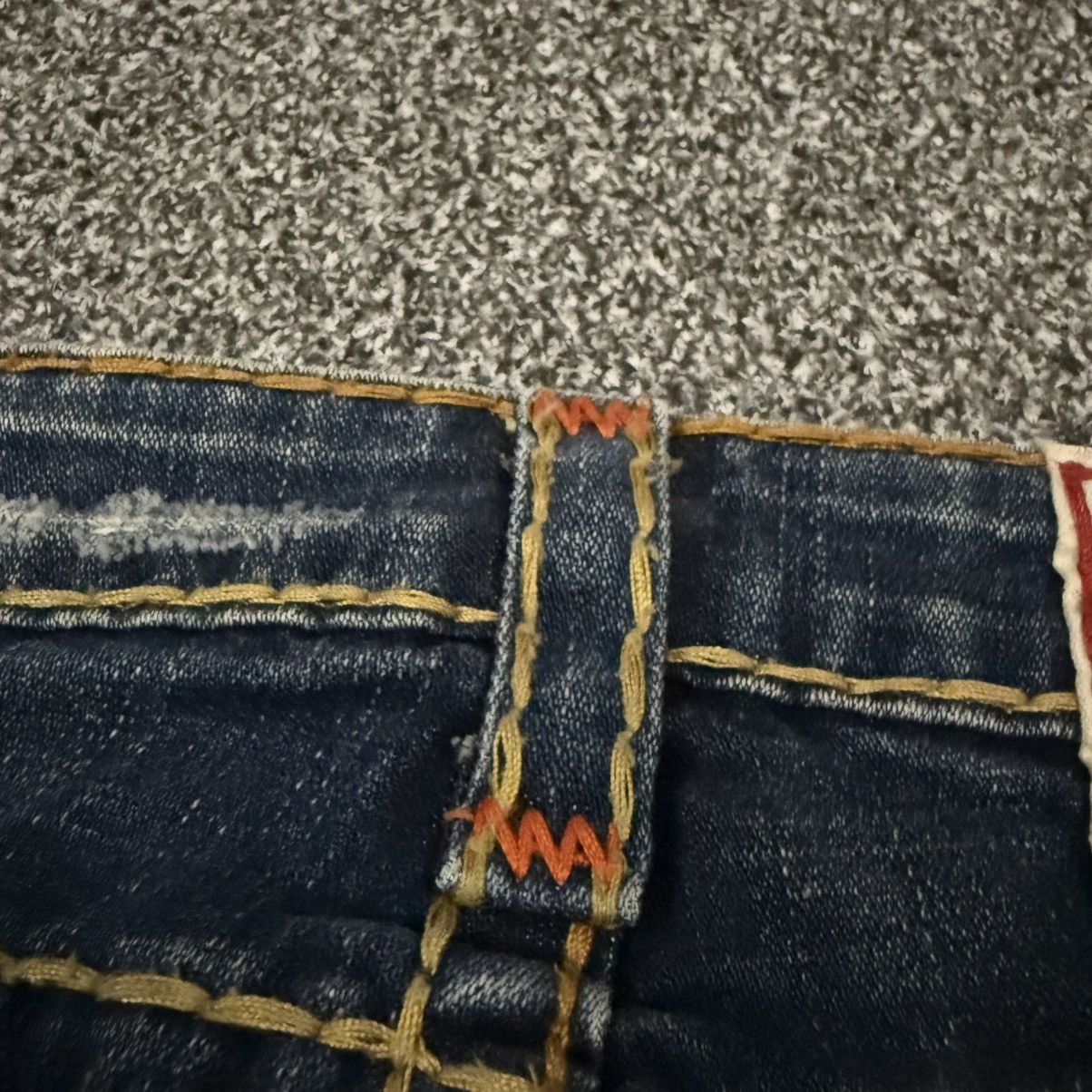 True Religion 🔥🇺🇸 Flared Sick True Religion Orange Archives y2k Denim Size US 29 - 6 Thumbnail