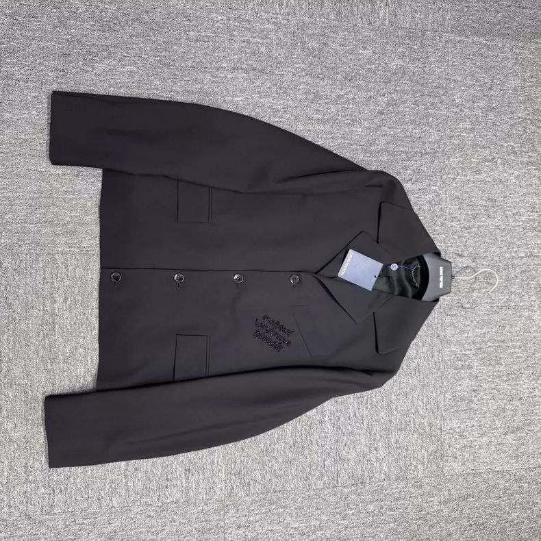 Louis Vuitton Louis Vuitton Black Embroidered Suit Jacket Size US L / EU 52-54 / 3 - 1 Thumbnail