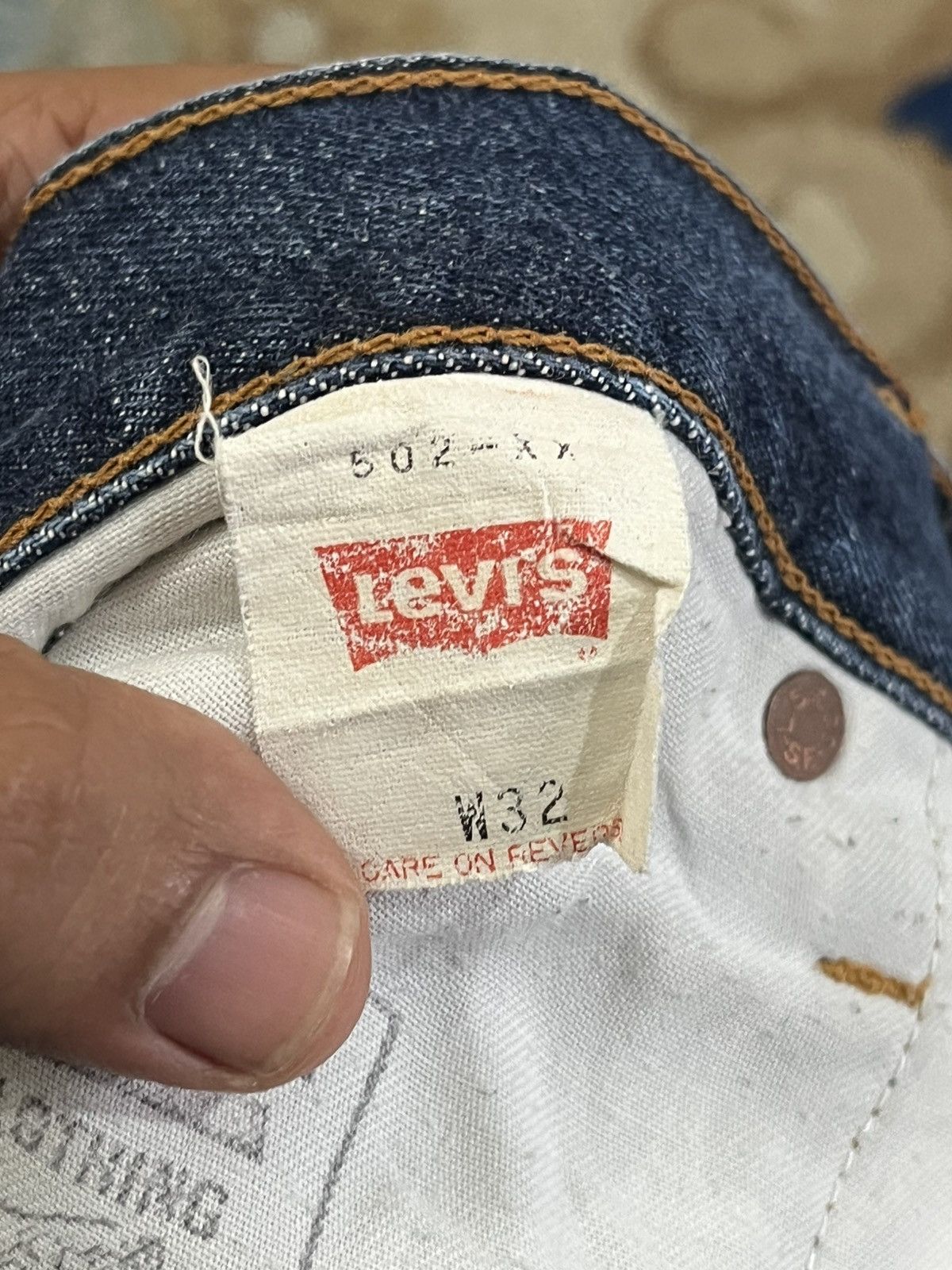 Levi's Vintage Levi’s 502 Big E Selvedge Denim Size US 31 - 9 Thumbnail