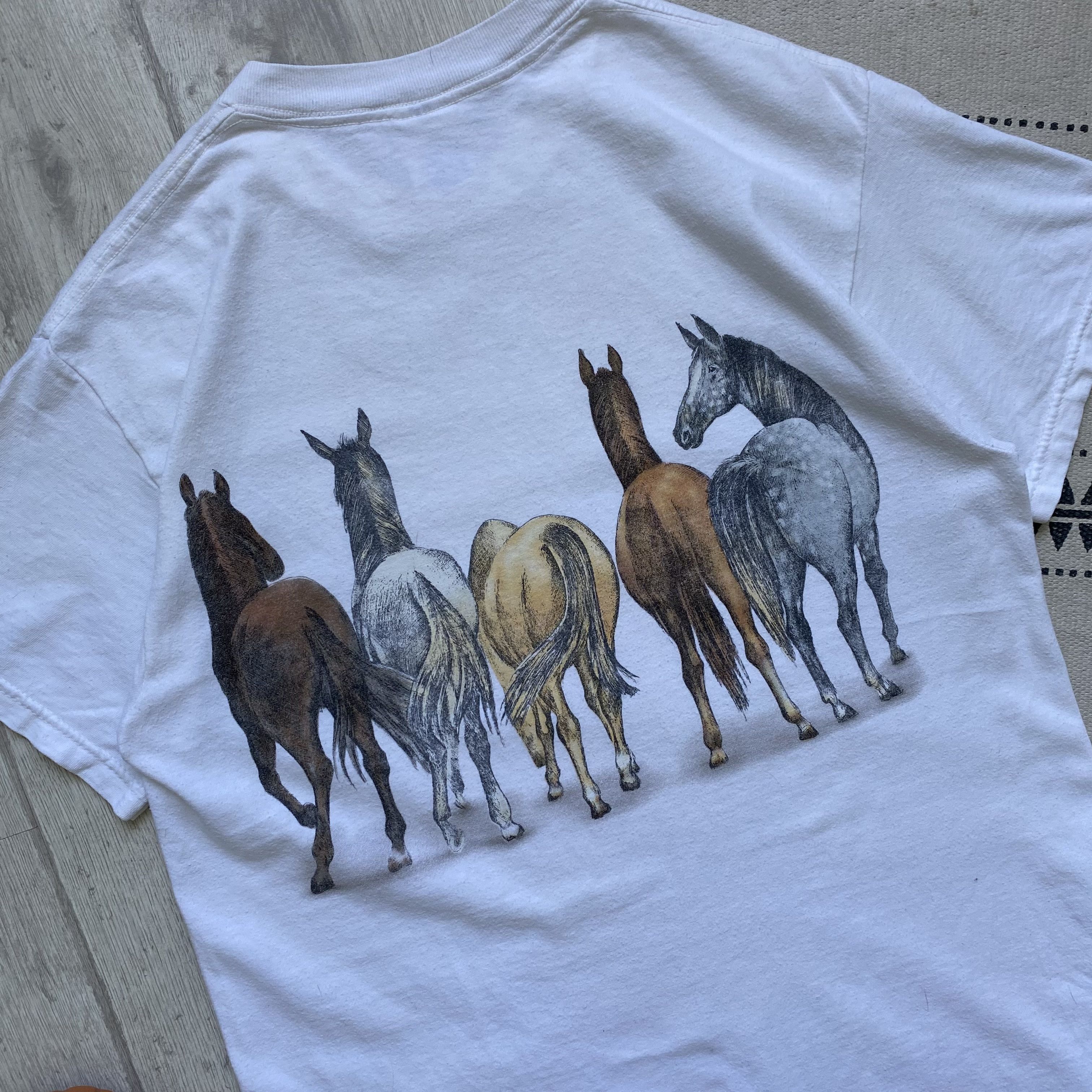 Gildan 🐎Vintage 90s USA Boston Horse Animal tee Y2K Bob Harrison Size US M / EU 48-50 / 2 - 10 Thumbnail