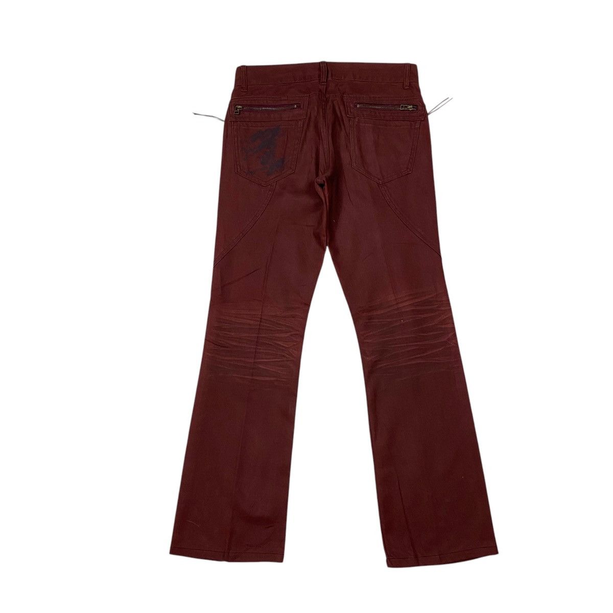 If Six Was Nine × Japanese Brand × Le Grande Bleu (L.G.B.) Semantic Design Art Flared Denim Pants Size US 31 - 4 Thumbnail