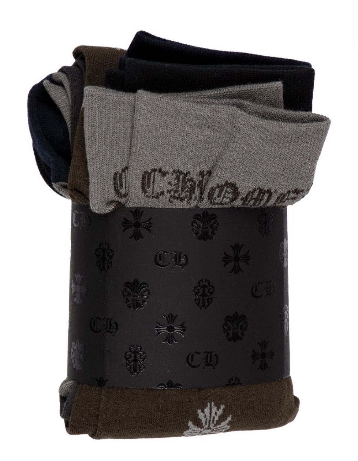 Chrome Hearts Logo Dagger Socks 3 Pack w/Tags