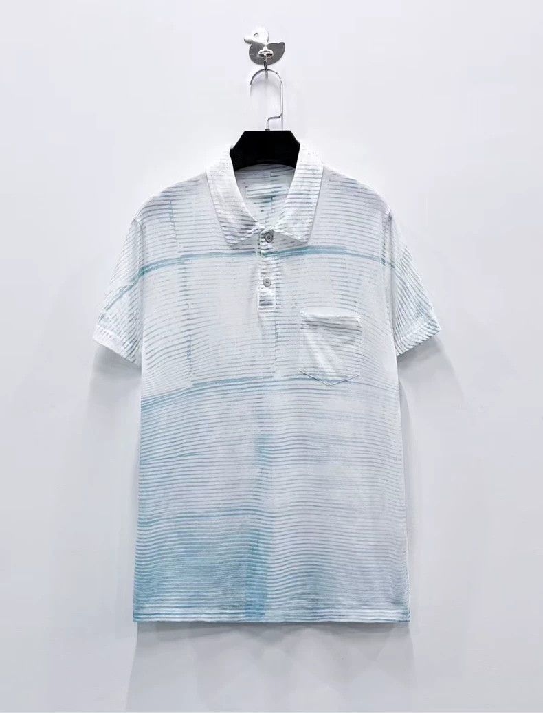 Prada Prada Blue and white striped glue label letter logo pocket Size US S / EU 44-46 / 1 - 1 Thumbnail