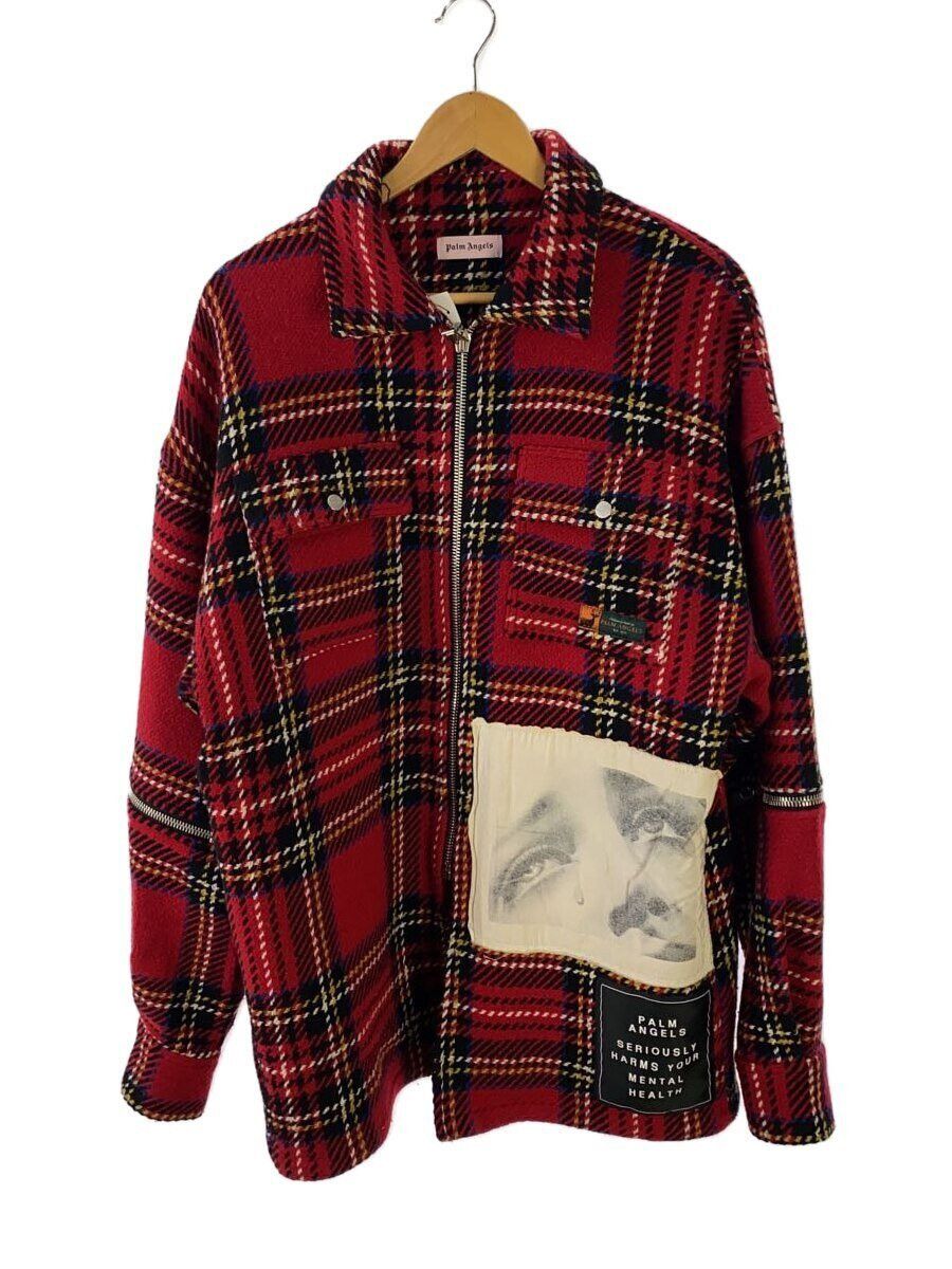 Palm Angels Palm Angels Check Wool Jacket Red Size US M / EU 48-50 / 2 - 1 Thumbnail
