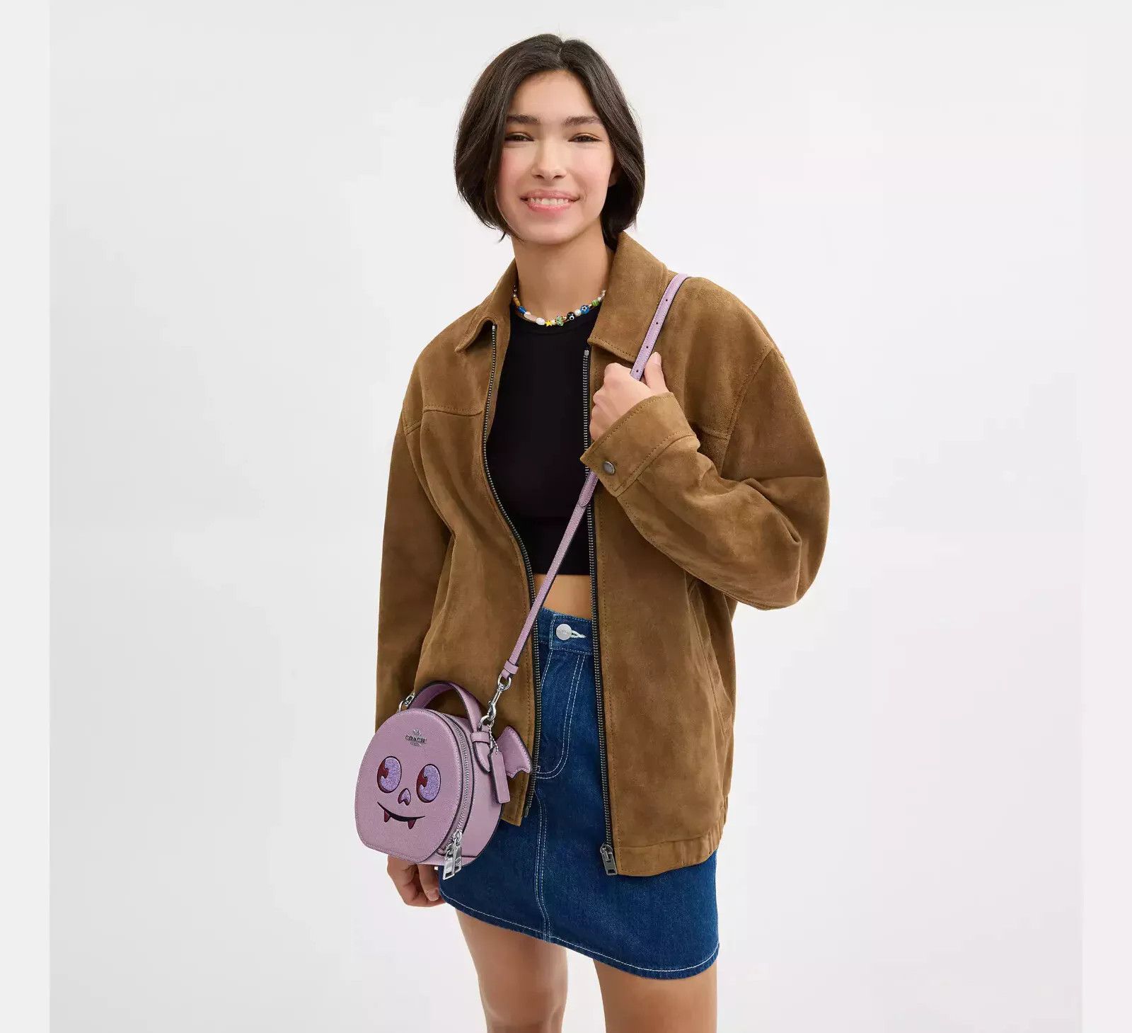 Coach Canteen Crossbody Bag With Halloween Bat CW469 Size ONE SIZE - 7 Thumbnail