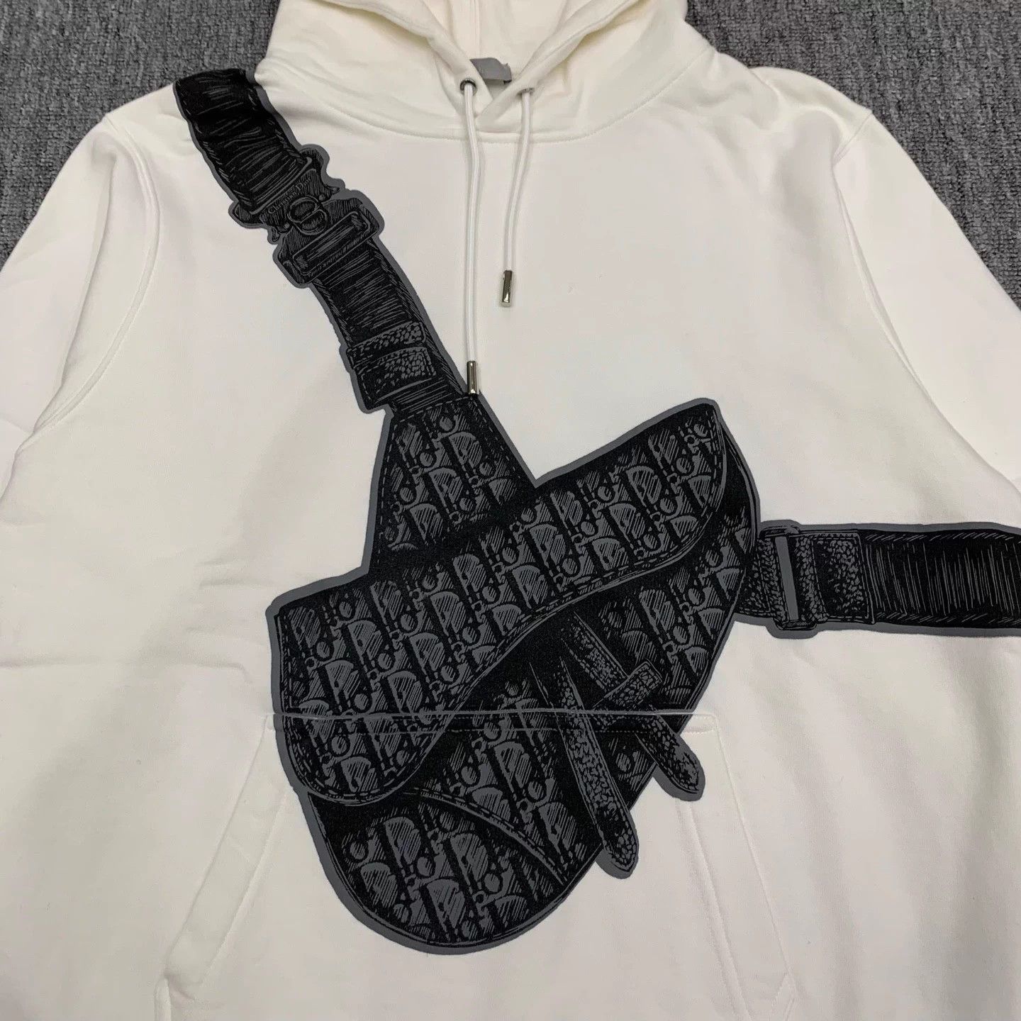 Dior Dior white saddle bag logo sweatshirt/ Size S / US 4 / IT 40 - 3 Thumbnail