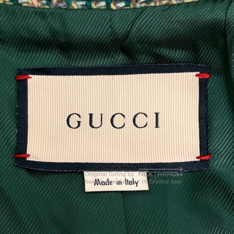 Gucci Gucci Green checkered wool lapel suit Size S / US 4 / IT 40 - 5 Thumbnail