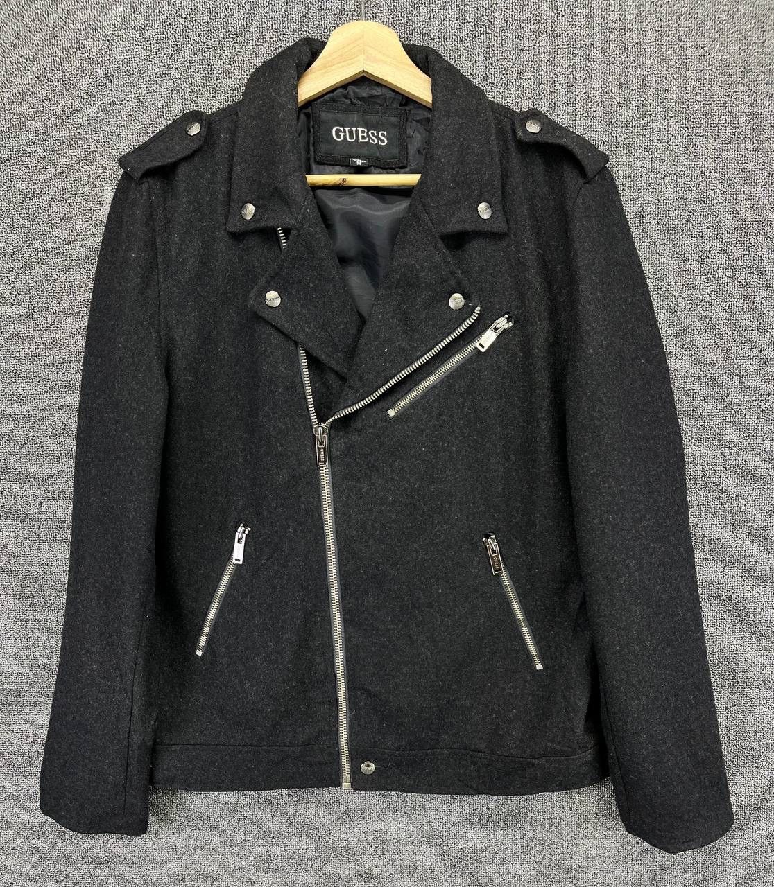 Guess Vintage Guess Punk Style Wool Jacket Size M / US 6-8 / IT 42-44 - 1 Thumbnail