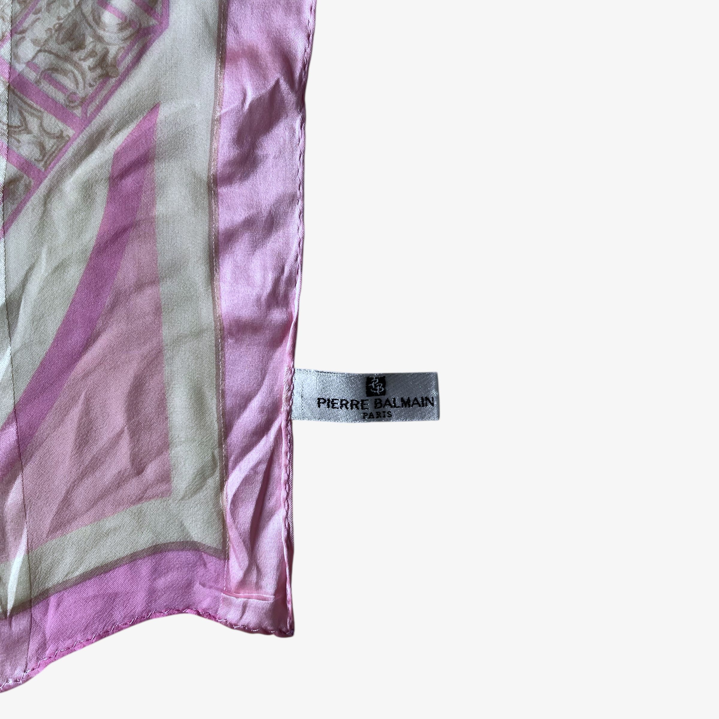 Balmain Vintage 80s Pierre Balmain Baroque Gate Print Silk Scarf Size ONE SIZE - 3 Thumbnail