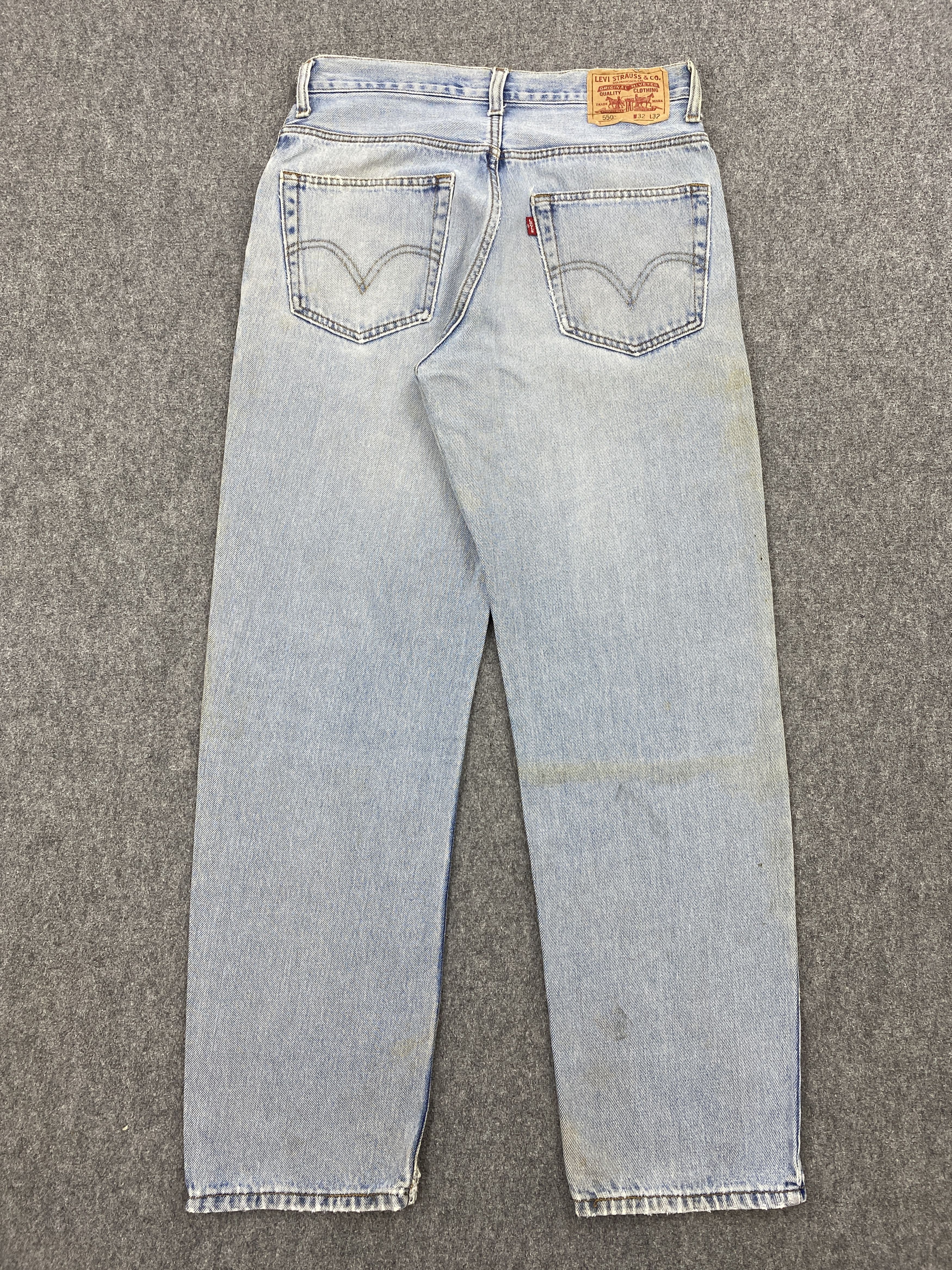 Levi's × Vintage Light Washed Vintage Levi's 550 Denim Jeans Size US 32 / EU 48 - 3 Thumbnail