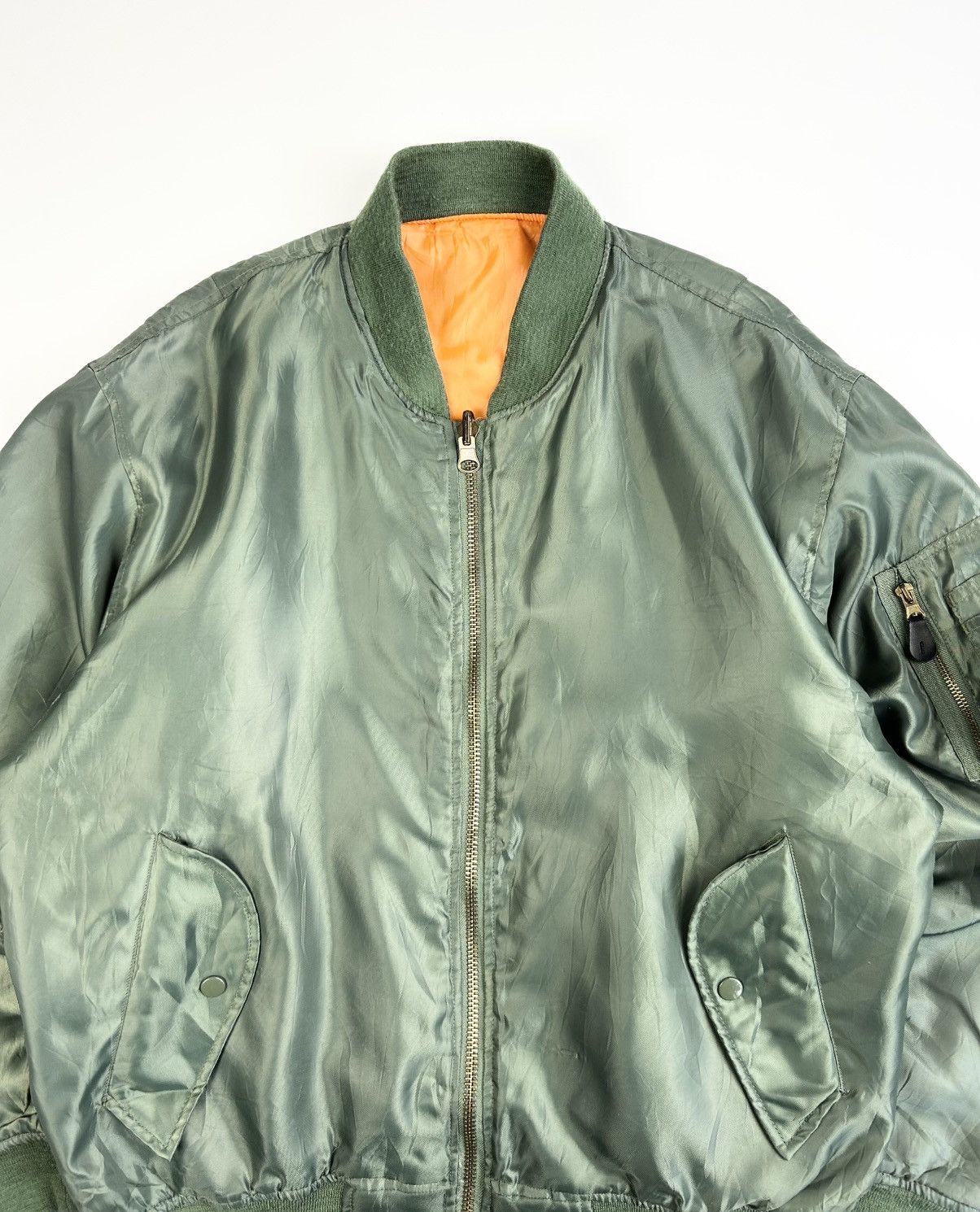 Japanese Brand Vintage Bomber Jacket MA-1 Military Japanese style Size US L / EU 52-54 / 3 - 9 Thumbnail