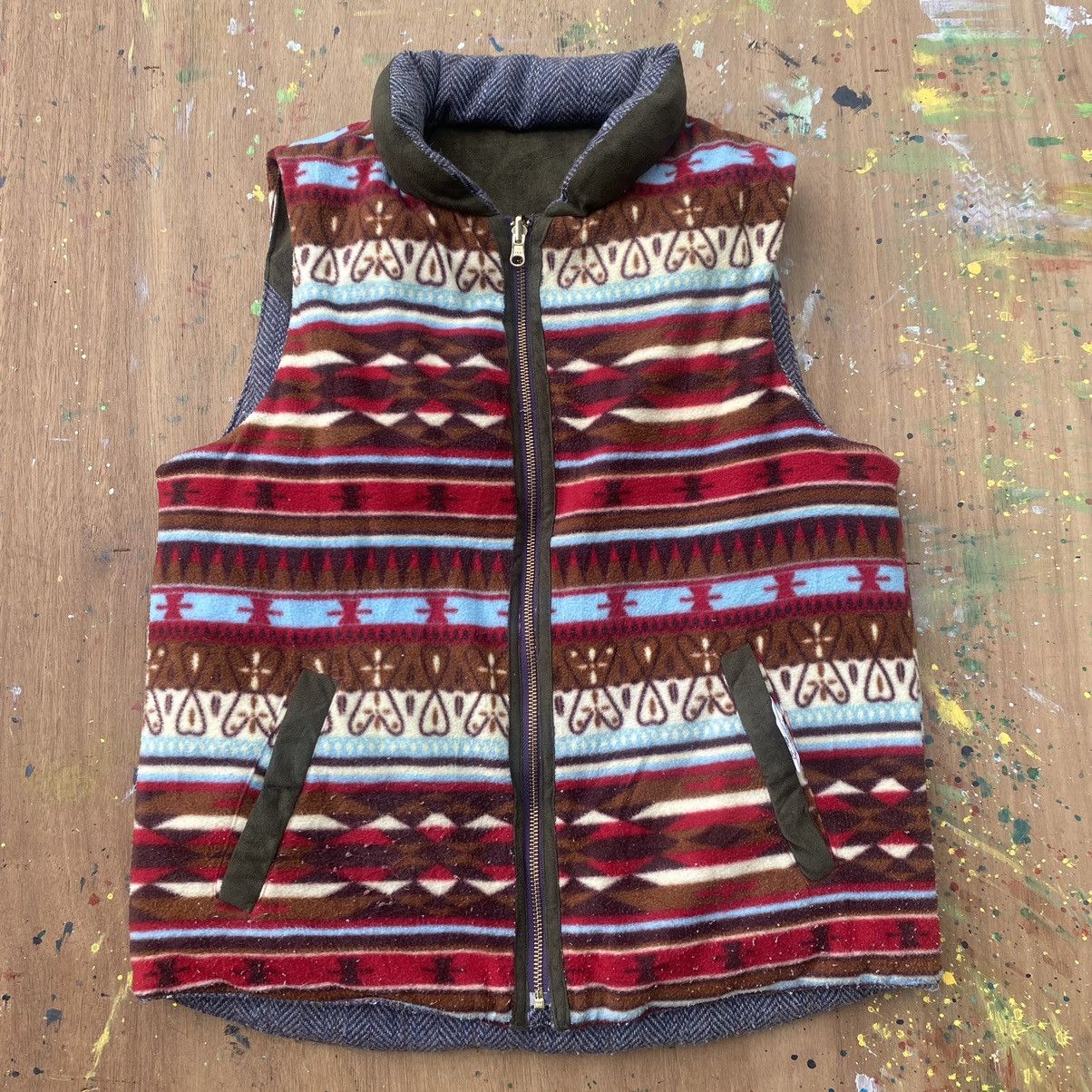 Japanese Brand × Vintage Vintage Kriff Mayer Navajo Reversible Puffer Vest Size US S / EU 44-46 / 1 - 3 Thumbnail
