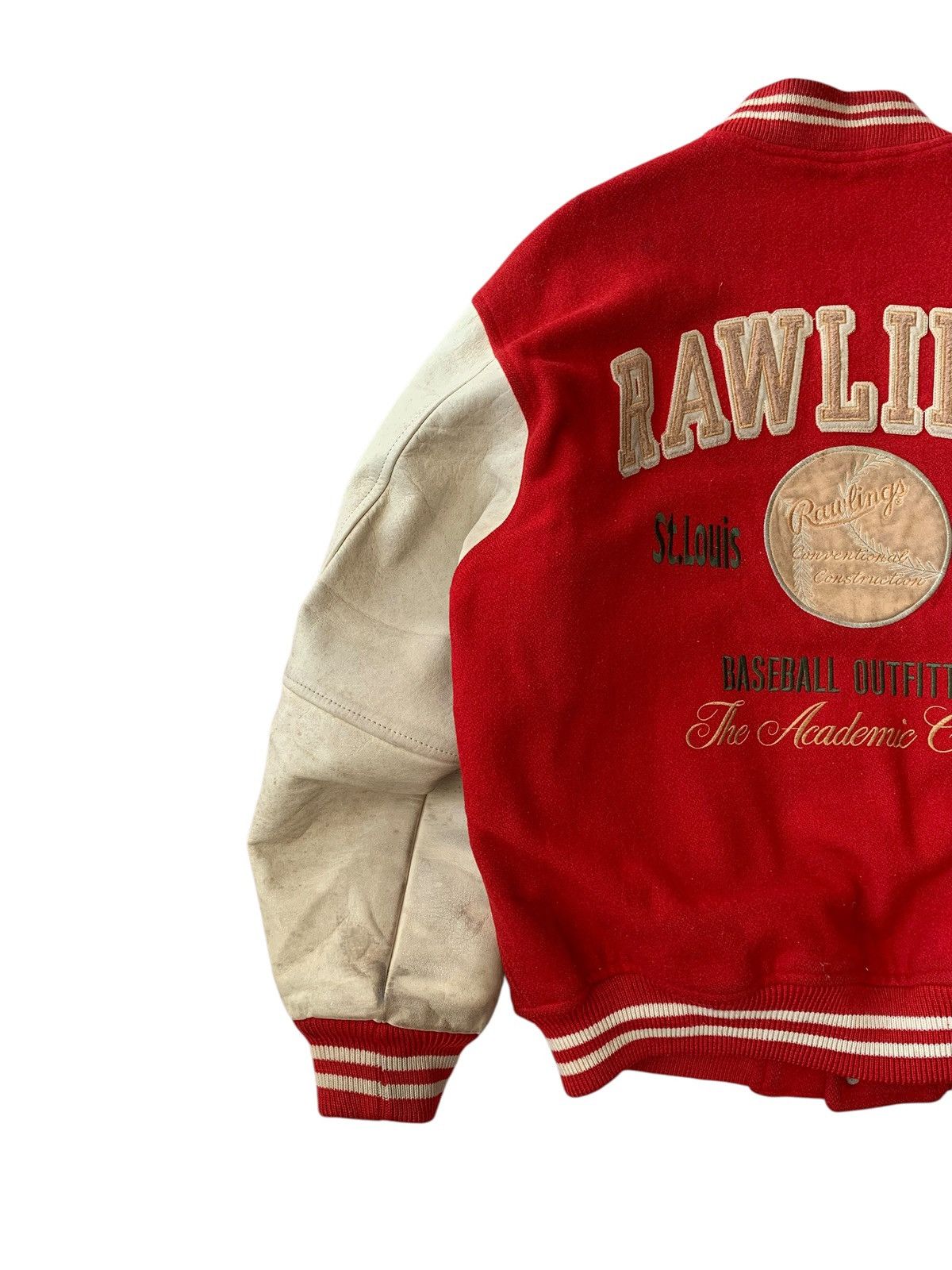 Vintage 🔥VTG RAWLINGS WOOL/LEATHER VARSITY JACKETS Size US M / EU 48-50 / 2 - 2 Thumbnail