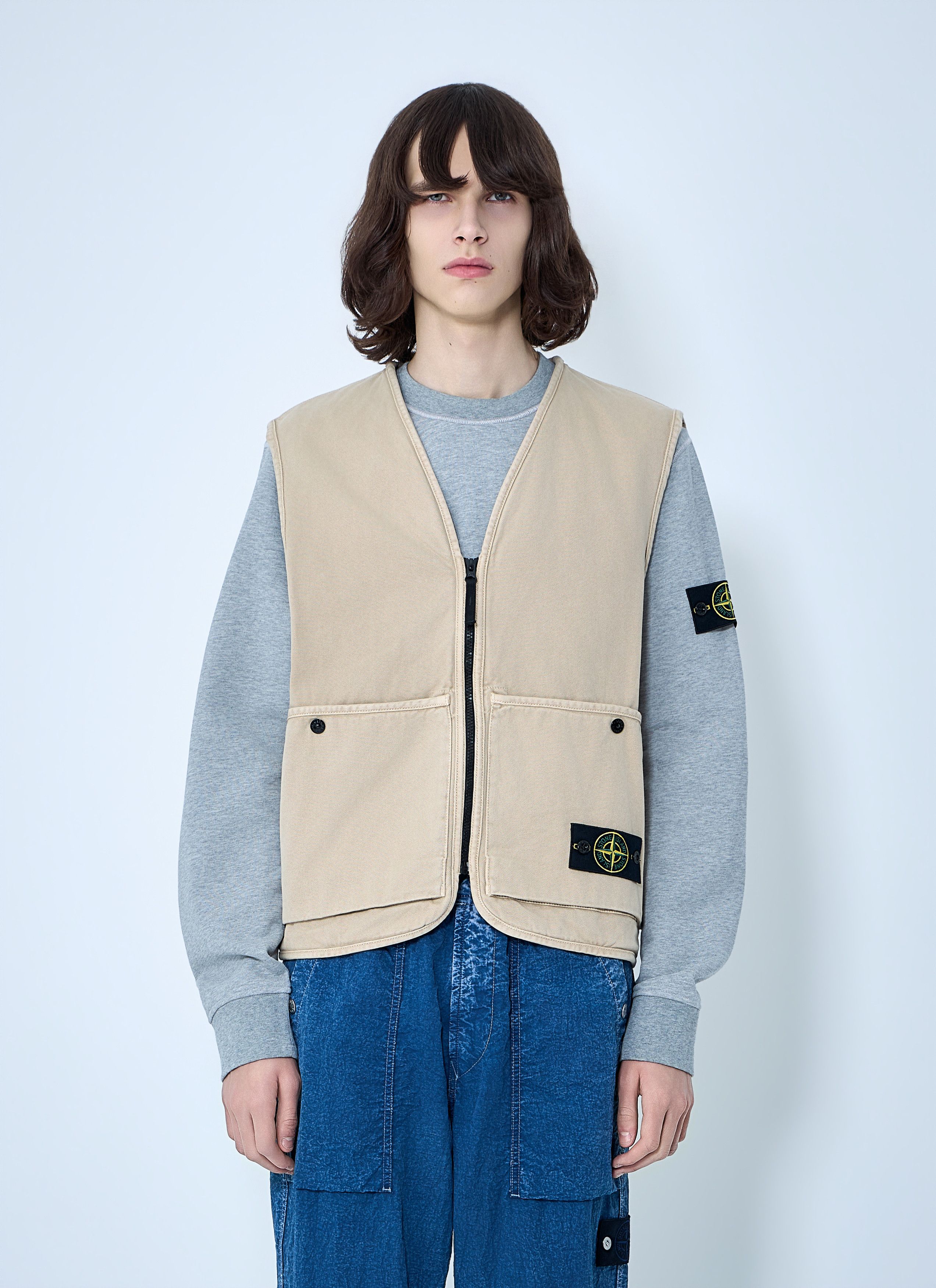 Stone Island Cotton Twill Utility Vest Size US L / EU 52-54 / 3 - 1 Thumbnail