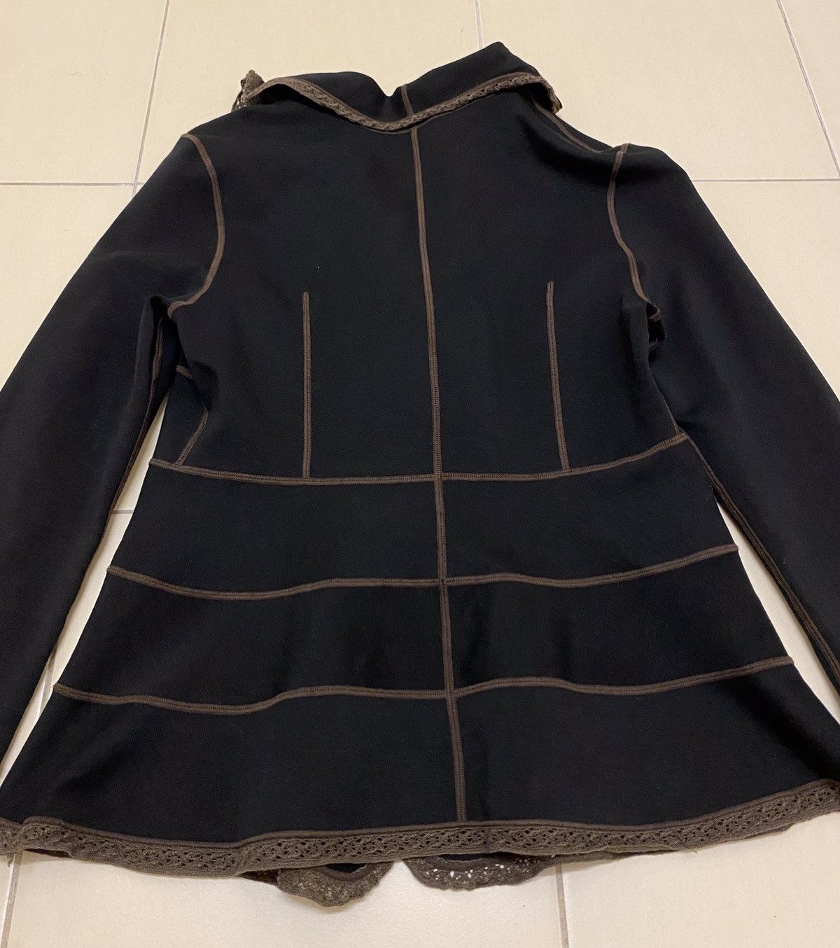 Japanese Brand Yukiko Hanai Ruffle Top Size S / US 4 / IT 40 - 8 Thumbnail
