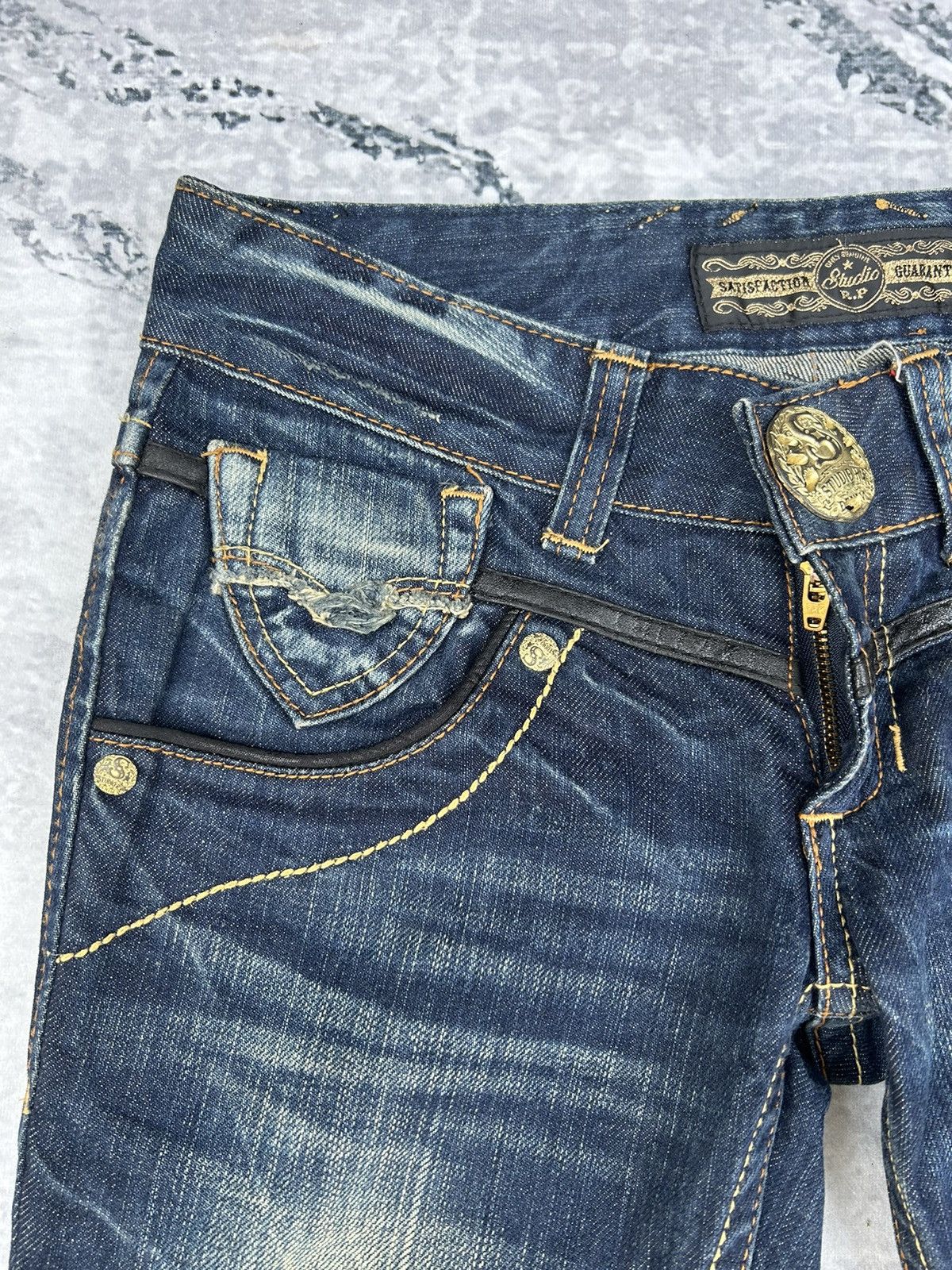 If Six Was Nine Studio R.P Flared Jeans Size 30" / US 8 / IT 44 - 11 Thumbnail