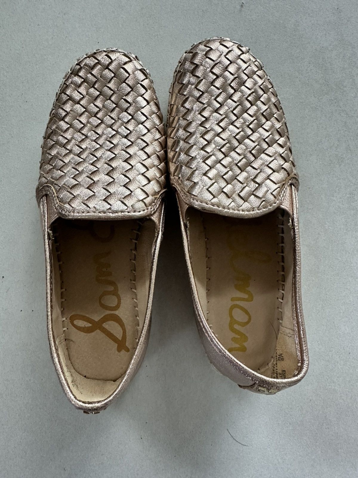 Sam Edelman SAM EDELMAN ROSE GOLD LEATHER CATHERINE ESPADRILLES SZ 7 Size US 7 / IT 37 - 10 Thumbnail