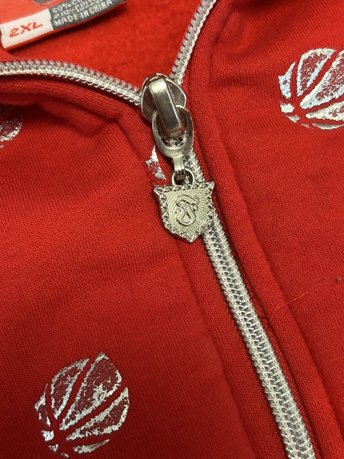 Bare Fox Vintage Y2K Barefox All-Over Print Basketball Zip-Up Hoodie Size US XXL / EU 58 / 5 - 4 Thumbnail