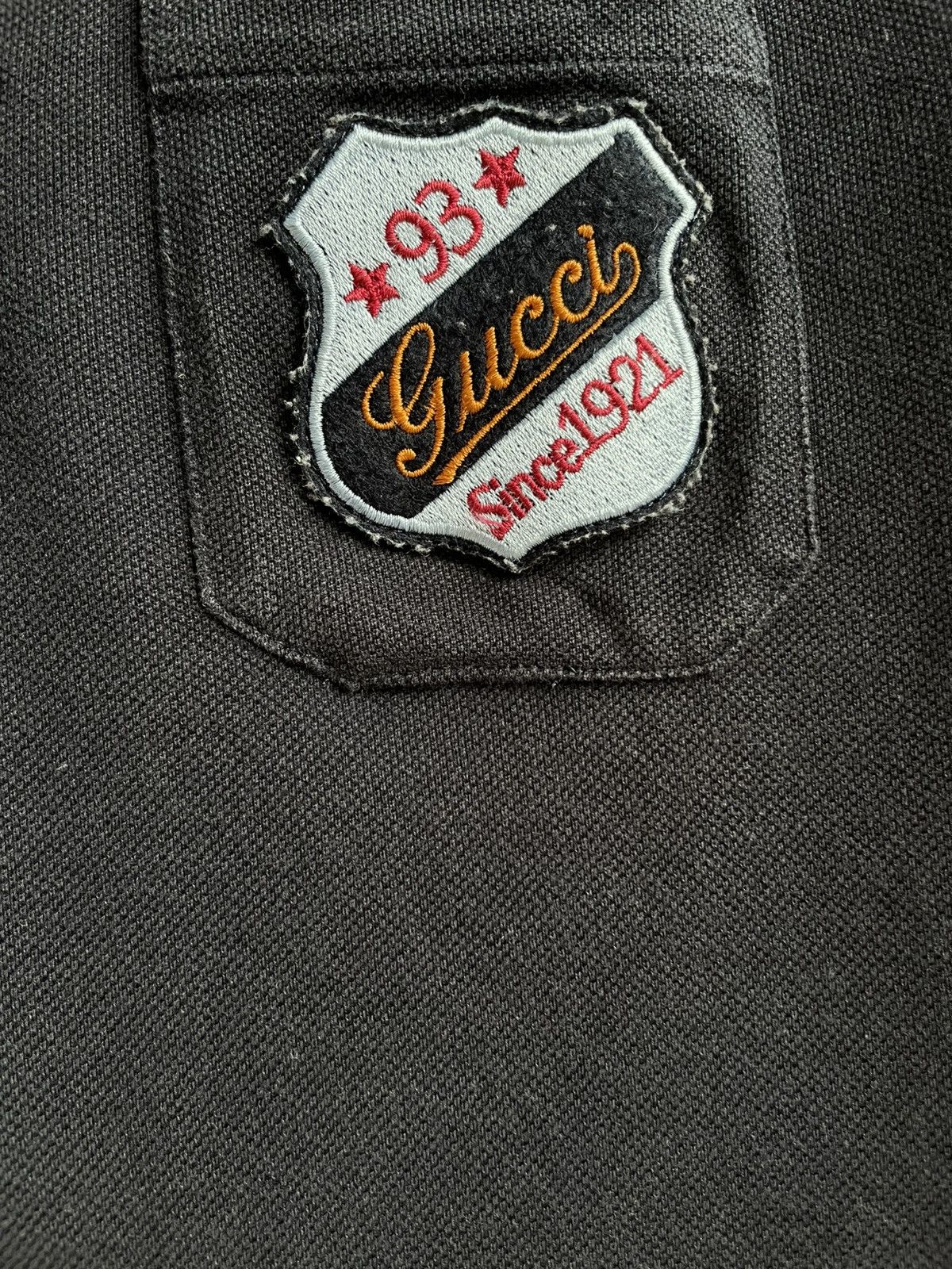 Gucci Gucci Cotton Black Polo Shirt T Shirt Tee Logo Patched Size US XXL / EU 58 / 5 - 9 Thumbnail