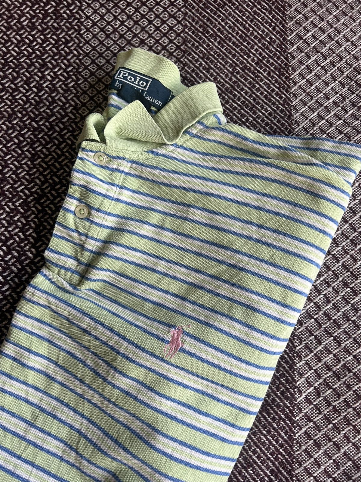 Polo Ralph Lauren Vintage Polo Ralph Lauren Striped Multicolour Polo T-Shirt Size US XL / EU 56 / 4 - 6 Thumbnail