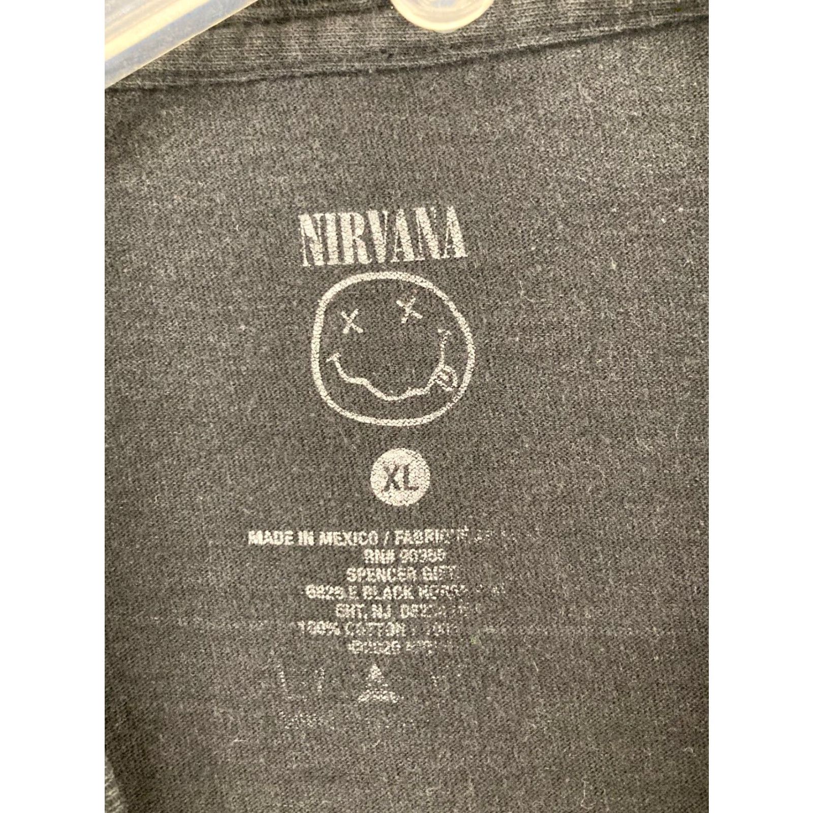 Vintage Nirvana Mens T-Shirt XL Black Graphic Rock Band Cotton Short Sleeve Casual 2020s Size US XL / EU 56 / 4 - 5 Thumbnail