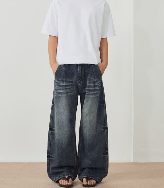 Japanese Brand × Jean Men's American high street loose tie-dye machete jeans Size US 32 / EU 48 - 1 Thumbnail