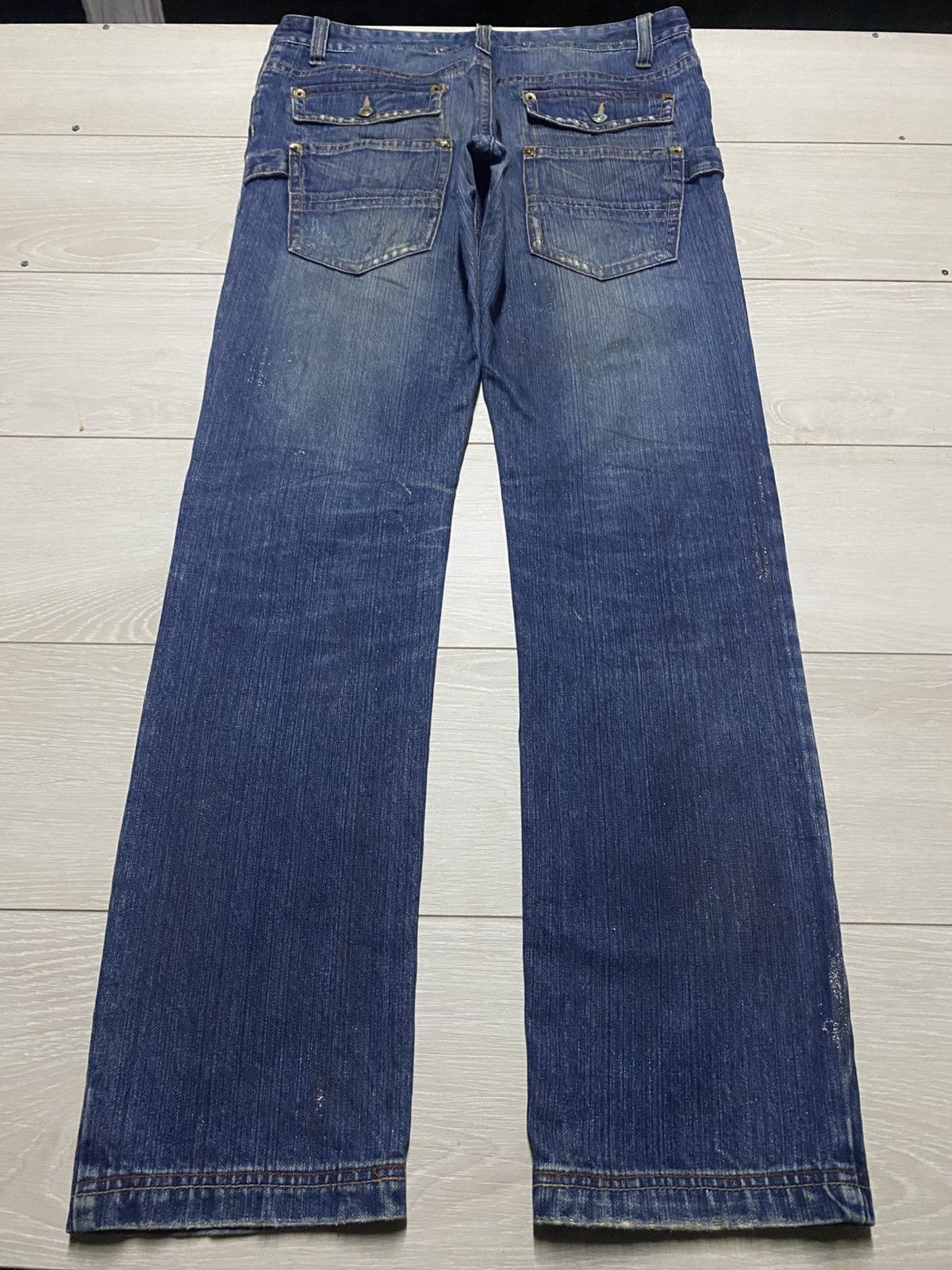 Raw State Raw Limited Edition Denim Distressed Slim Fit Jeans Size US 35 - 2 Thumbnail