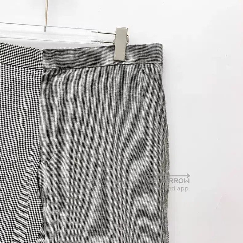 Thom Browne Thom Browne size 4 Grey Plaid Linen Casual Trousers Size US 30 / EU 46 - 3 Thumbnail