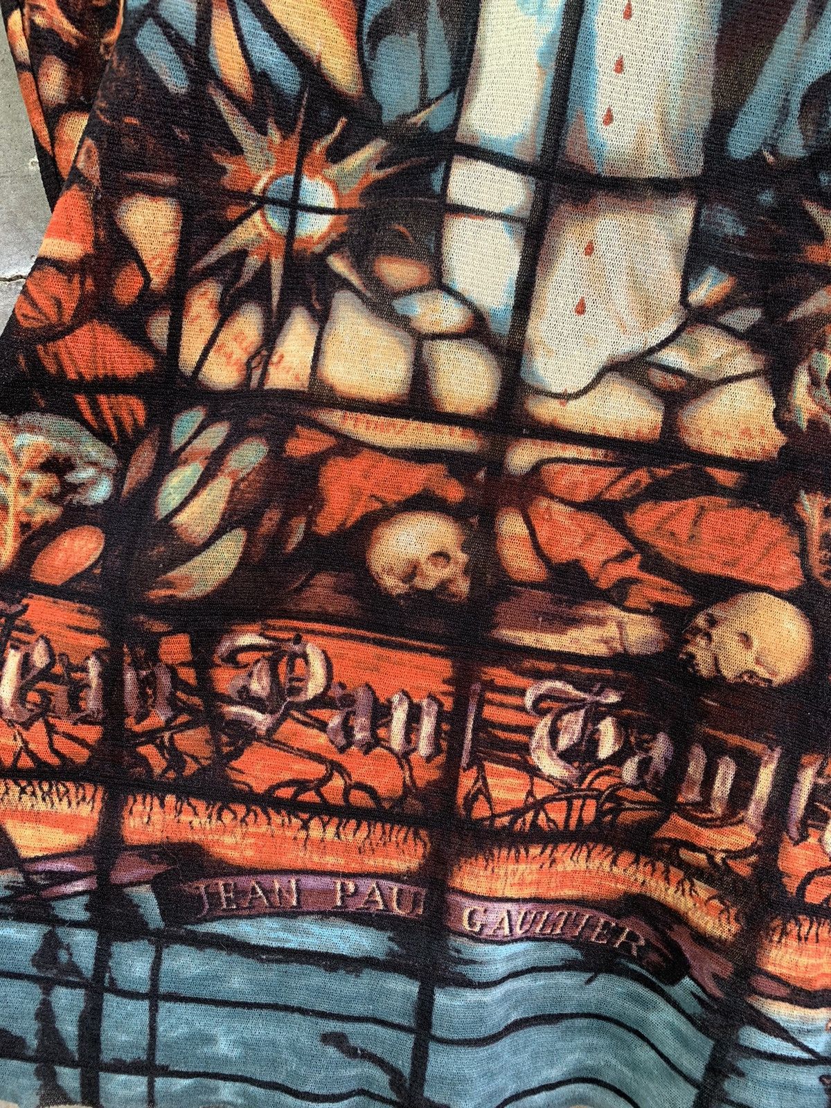 Jean Paul Gaultier AW98 Cathedral Mesh Tattoo Top Size S / US 4 / IT 40 - 8 Thumbnail