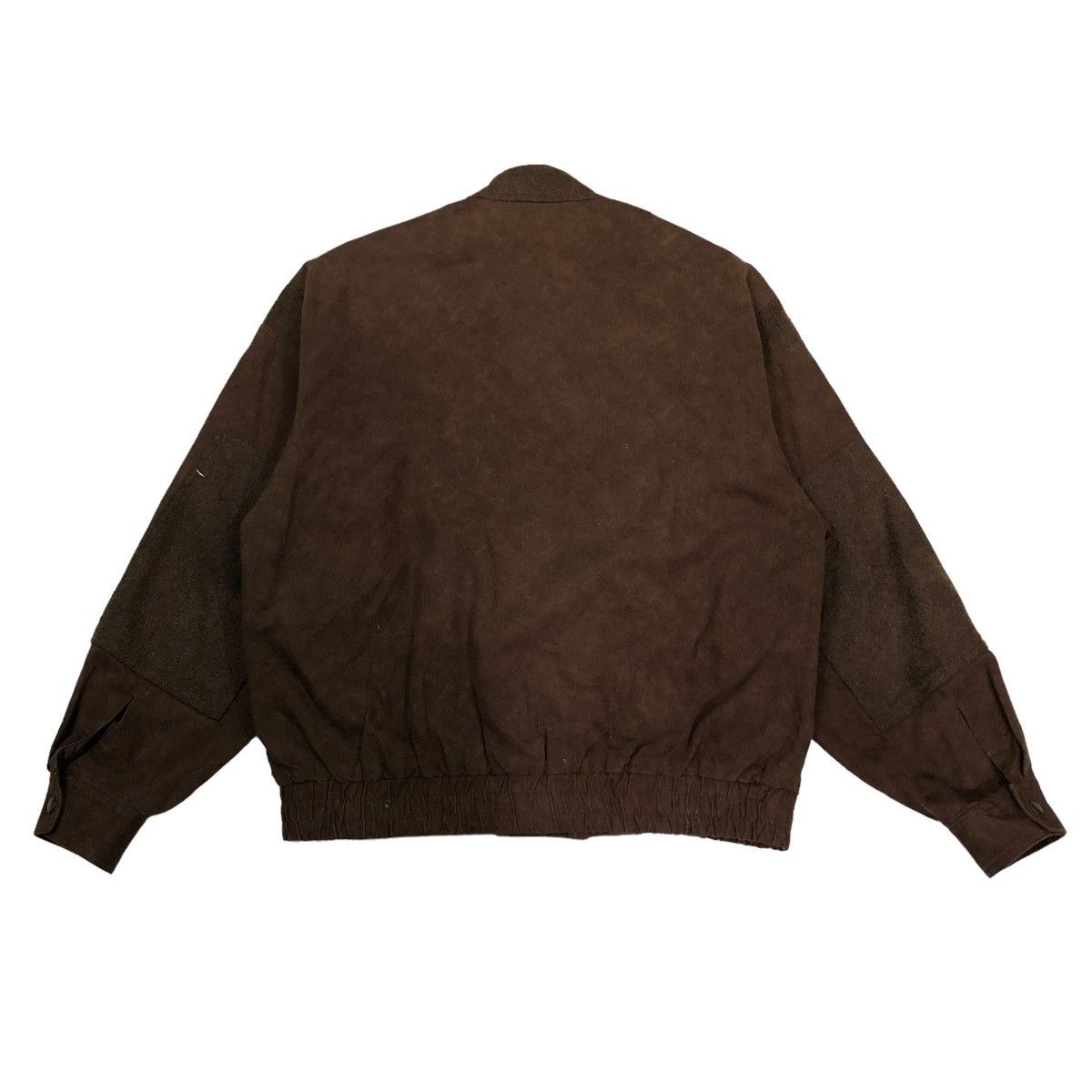 Japanese Brand 🔥VINTAGE BIKER SUEDE FLY JACKET CROSSBREED ISSEY MIYAKE Size US M / EU 48-50 / 2 - 2 Thumbnail