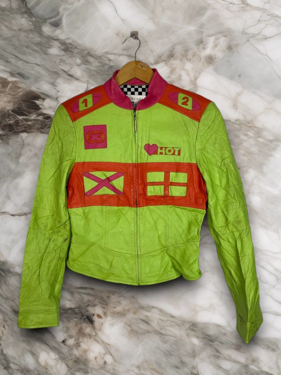 Escada escada poland lamb leather jacket nice design Size S / US 4 / IT 40 - 1 Thumbnail