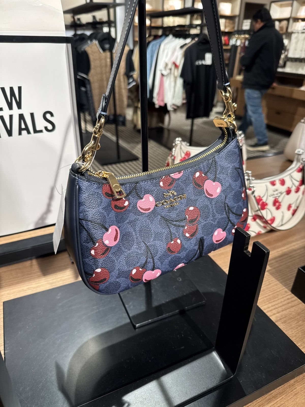Coach Coach Teri Shoulder Bag In Signature With Cherry Print nim Size ONE SIZE - 7 Thumbnail