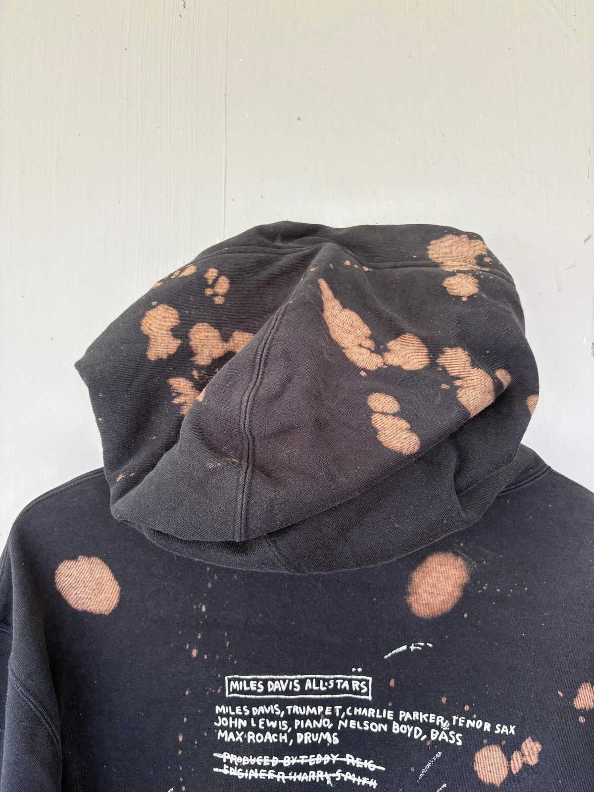 Jean-Michel Basquiat VTG Jean Michel Basquiat MilesDavisAllStar Hoodies Acid Wash Size US L / EU 52-54 / 3 - 15 Thumbnail