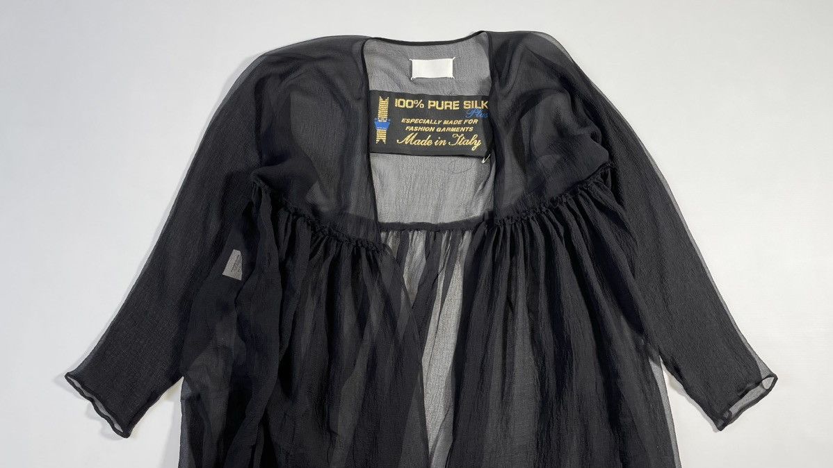 Maison Margiela A/W 04 Black Silk Voile Gown Size M / US 6-8 / IT 42-44 - 3 Thumbnail