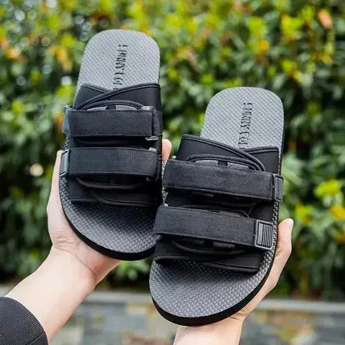 Japanese Brand × Vintage Unbranded Black Japanese Style Strap Sandals Size US 10 / EU 43 - 1 Thumbnail