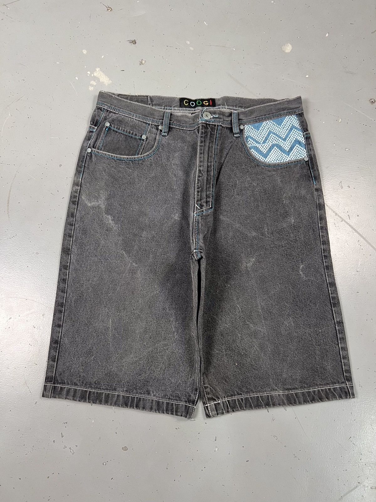 Coogi × Vintage Vintage Coogi embroidered denim short Size US 39 - 2 Thumbnail
