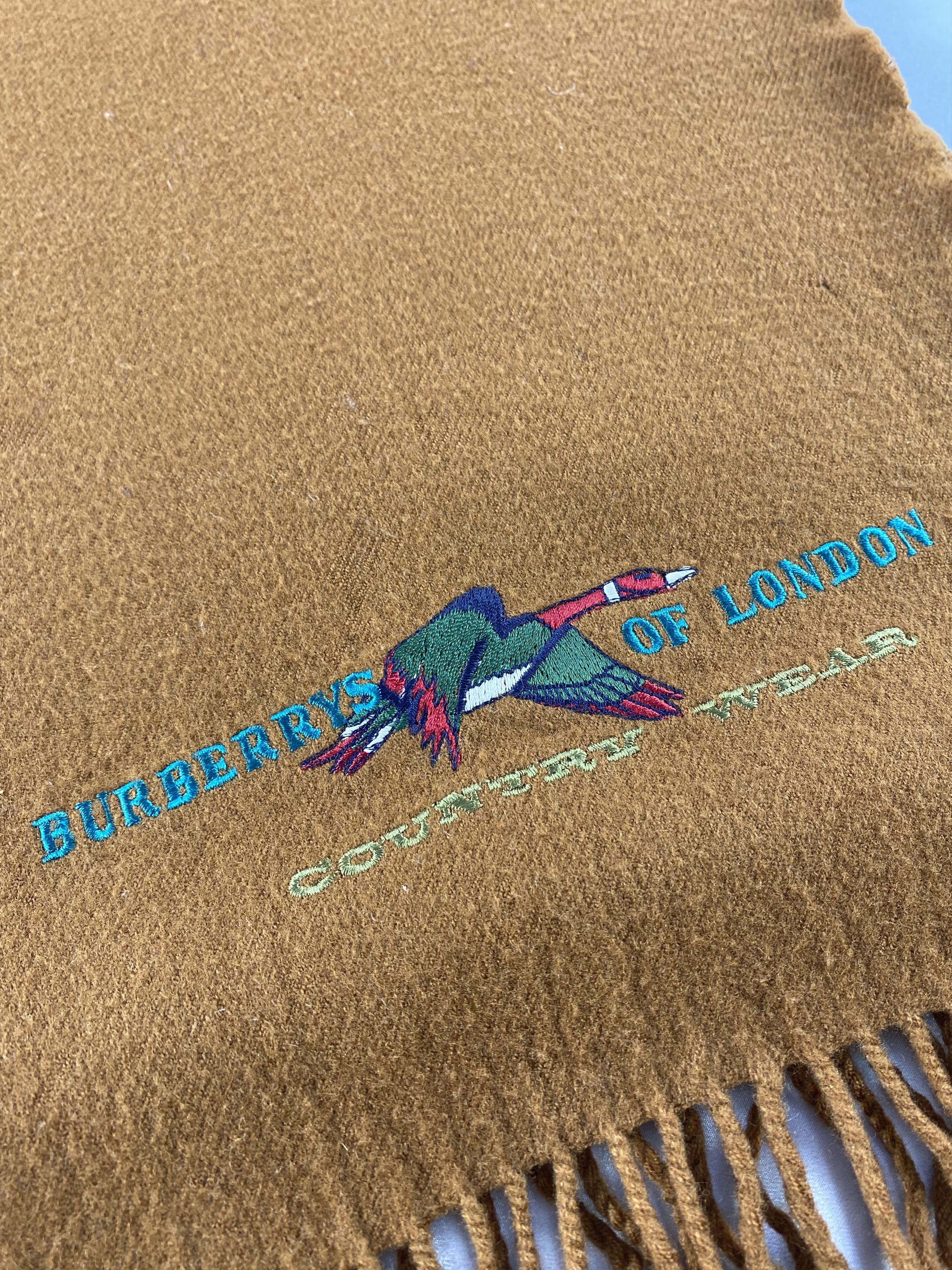 Burberry × Vintage Burberry Scarf / Muffler / Neckwear - WW1046 Size ONE SIZE - 6 Thumbnail