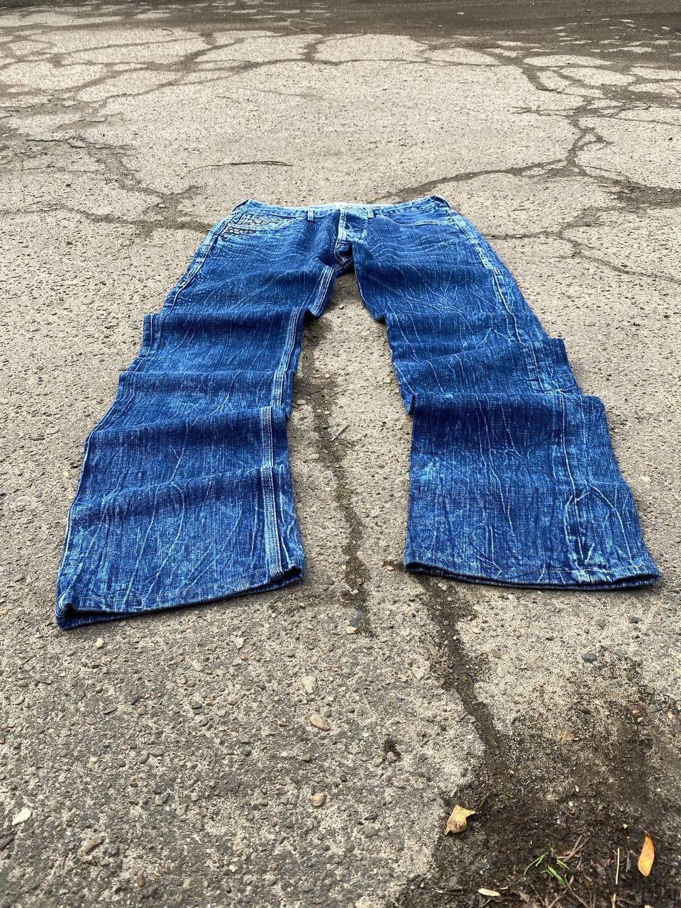 Japanese Brand × Vintage Avant Garde Baggy pants Tornado Mart style y2k jeans Size US 32 / EU 48 - 1 Thumbnail