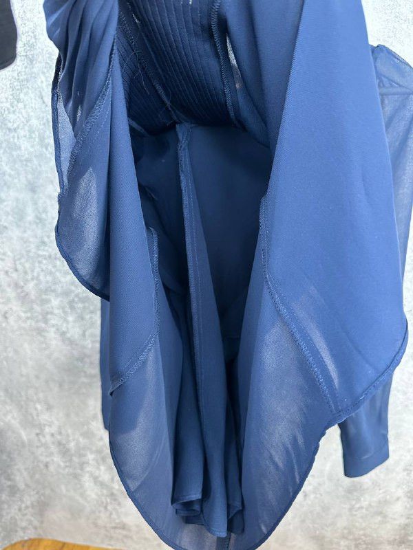 Reiss Reiss Inda Blouse Top Blouse LS Indigo Navy Polyester Size S / US 4 / IT 40 - 10 Thumbnail