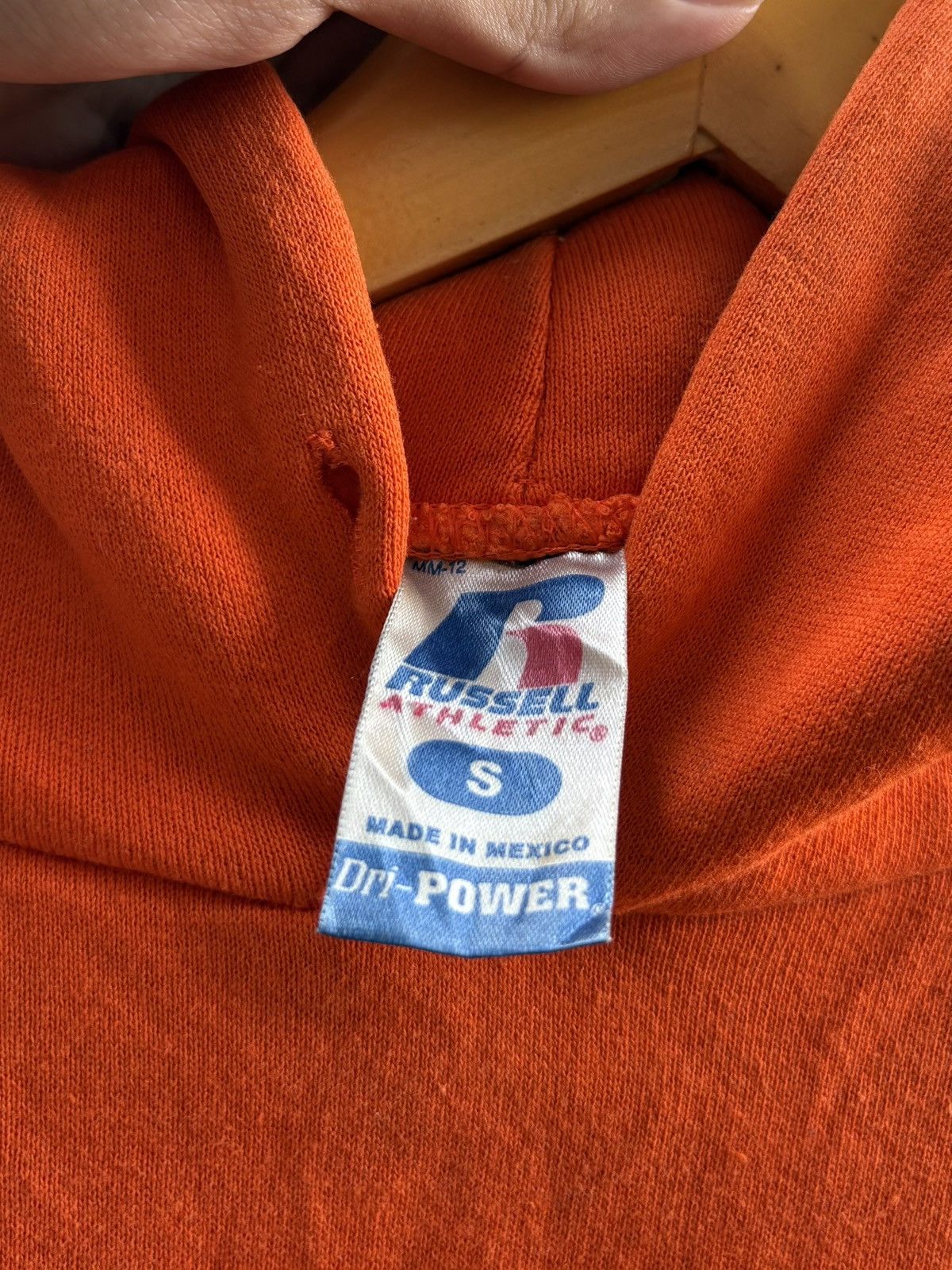 Vintage Faded Orange Russell Hoodie Size US S / EU 44-46 / 1 - 3 Thumbnail