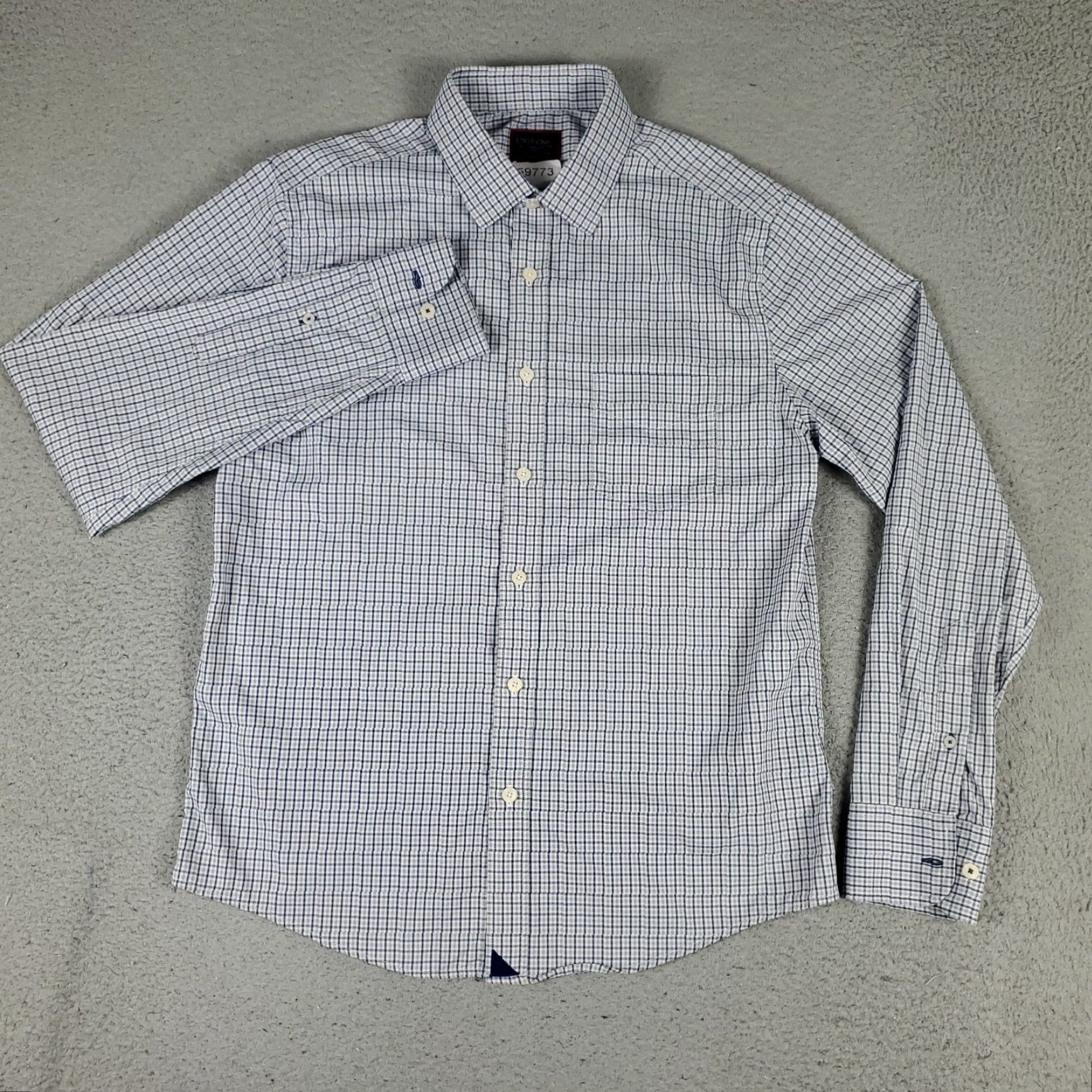 UNTUCKit UNTUCKit Blue Plaid Button-Up Shirt Mens Medium Slim Fit Long Sleeve Casual Size US M / EU 48-50 / 2 - 2 Thumbnail