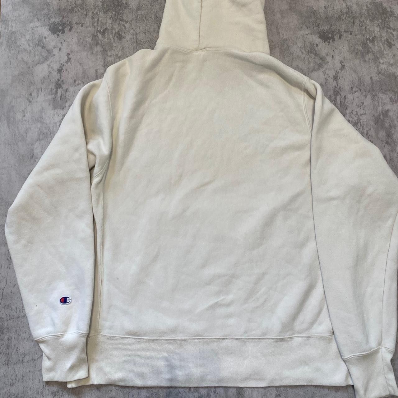 Champion White Champion Reverse Weave hoodie Streetwear Size US M / EU 48-50 / 2 - 2 Thumbnail