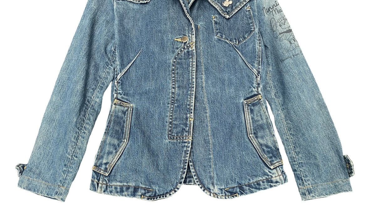 Disney × Vintage Vtg ARTISAN WALT DISNEY Denim Jacket Size XS / US 0-2 / IT 36-38 - 4 Thumbnail