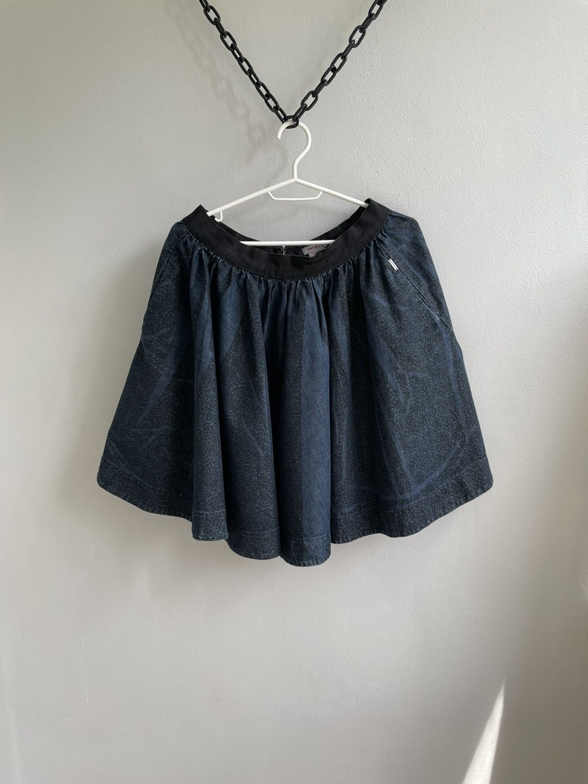 Miss Sixty Miss Sixty Vintage Y2K Denim Doris Midi Skirt Avant Garde Size 34" / US 12 / IT 48 - 1 Thumbnail