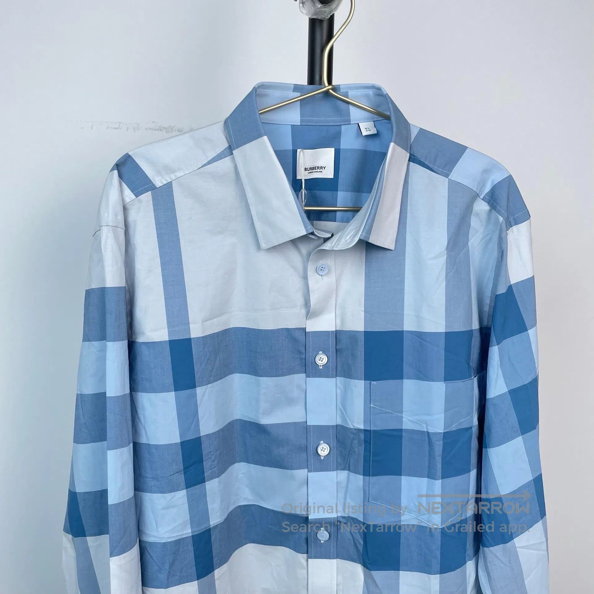 Burberry Burberry Light Blue Color Block Classic Striped Design Cot Size US L / EU 52-54 / 3 - 4 Thumbnail
