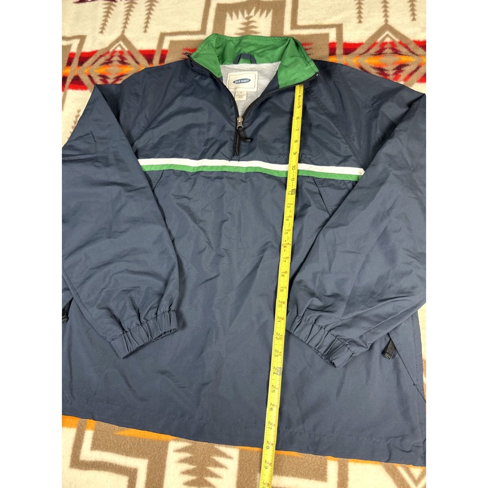 Old Navy OLD NAVY Anorak Windbreaker Jacket Mens M Blue Green, Jacket, Windbreaker, M, Blue, Green, Old Navy Size US M / EU 48-50 / 2 - 4 Thumbnail