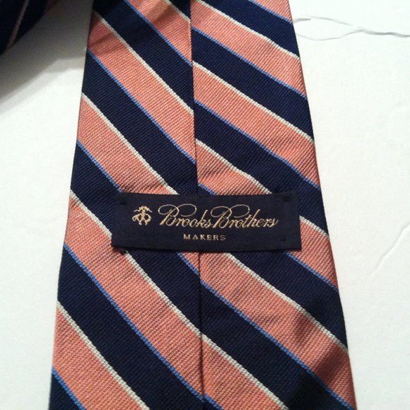 Brooks Brothers BROOKS BROTHERS MENS 100%SILK TIE WIDTH: 3 3/4" Size ONE SIZE - 3 Thumbnail